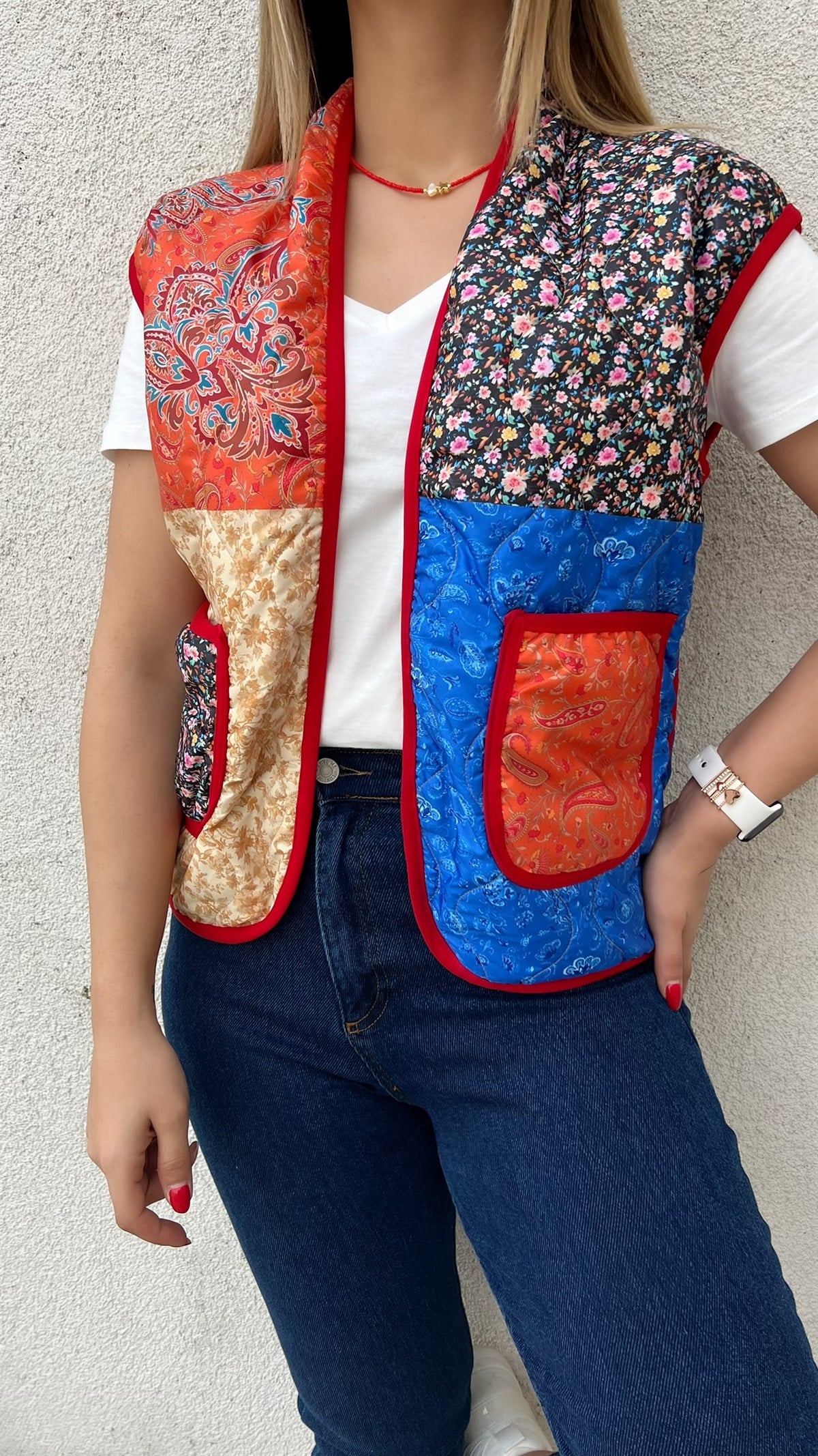 Patchwork Tasarım Yelek