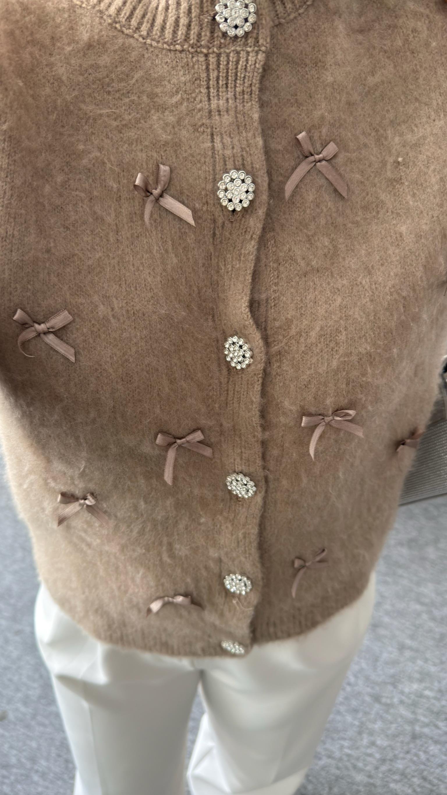 Luan Fiyonk Detaylı Marka Model Camel Hırka