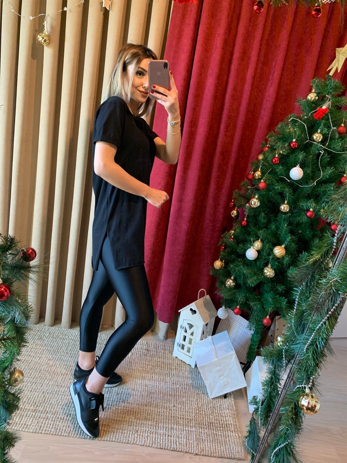 Yırtmaçlı Basic Tshirt