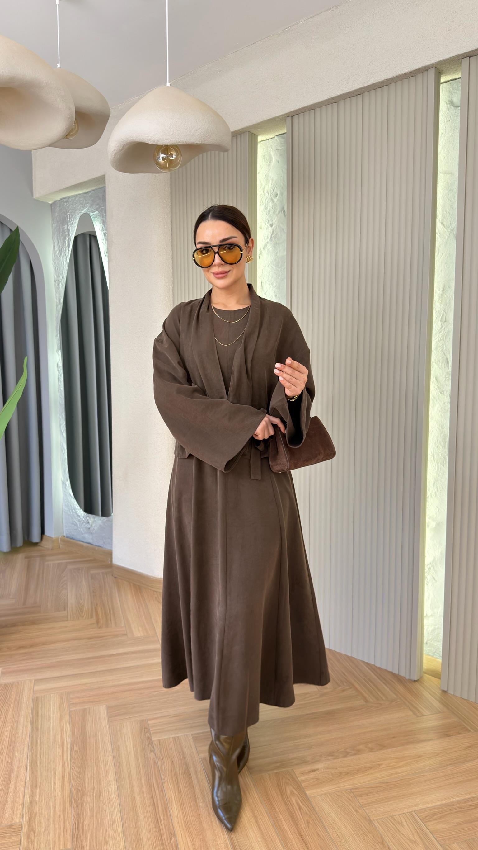 Kahve Lucile Premium Tensel İkili Takım(Ön Sipariş Ürünü)