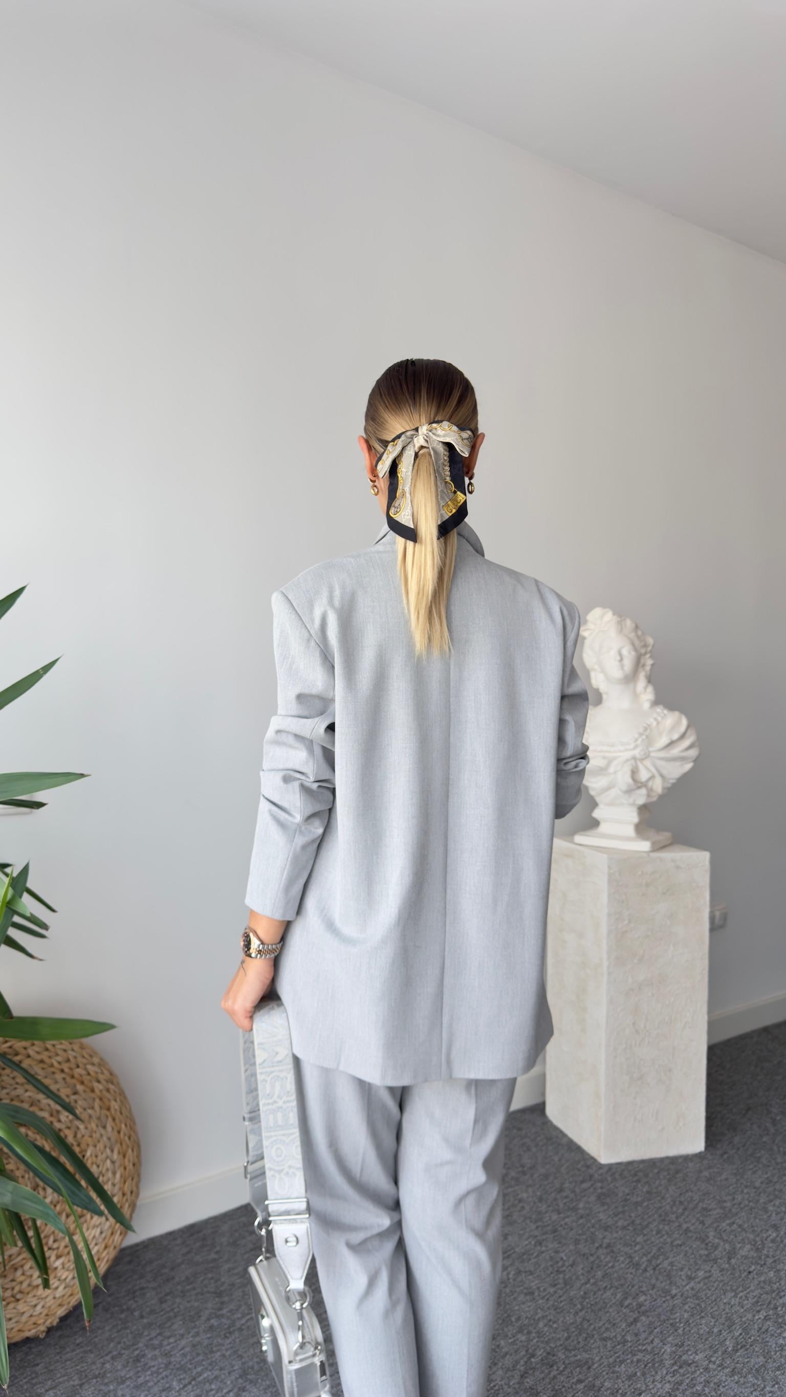 Belize Zra Gri Ceket Pantolon Takım