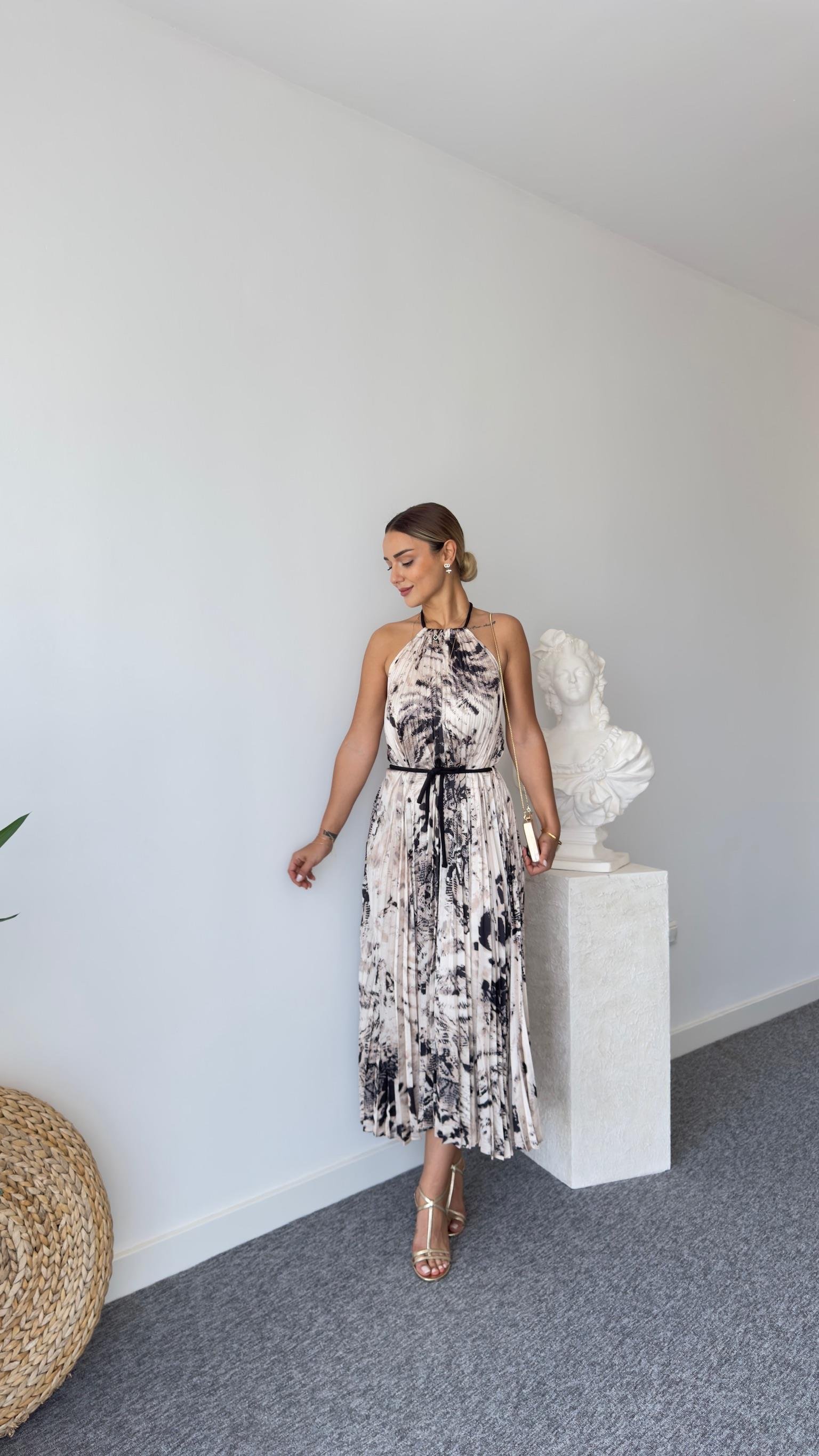 Nita Orj Marka Sırt Dekolteli Elbise