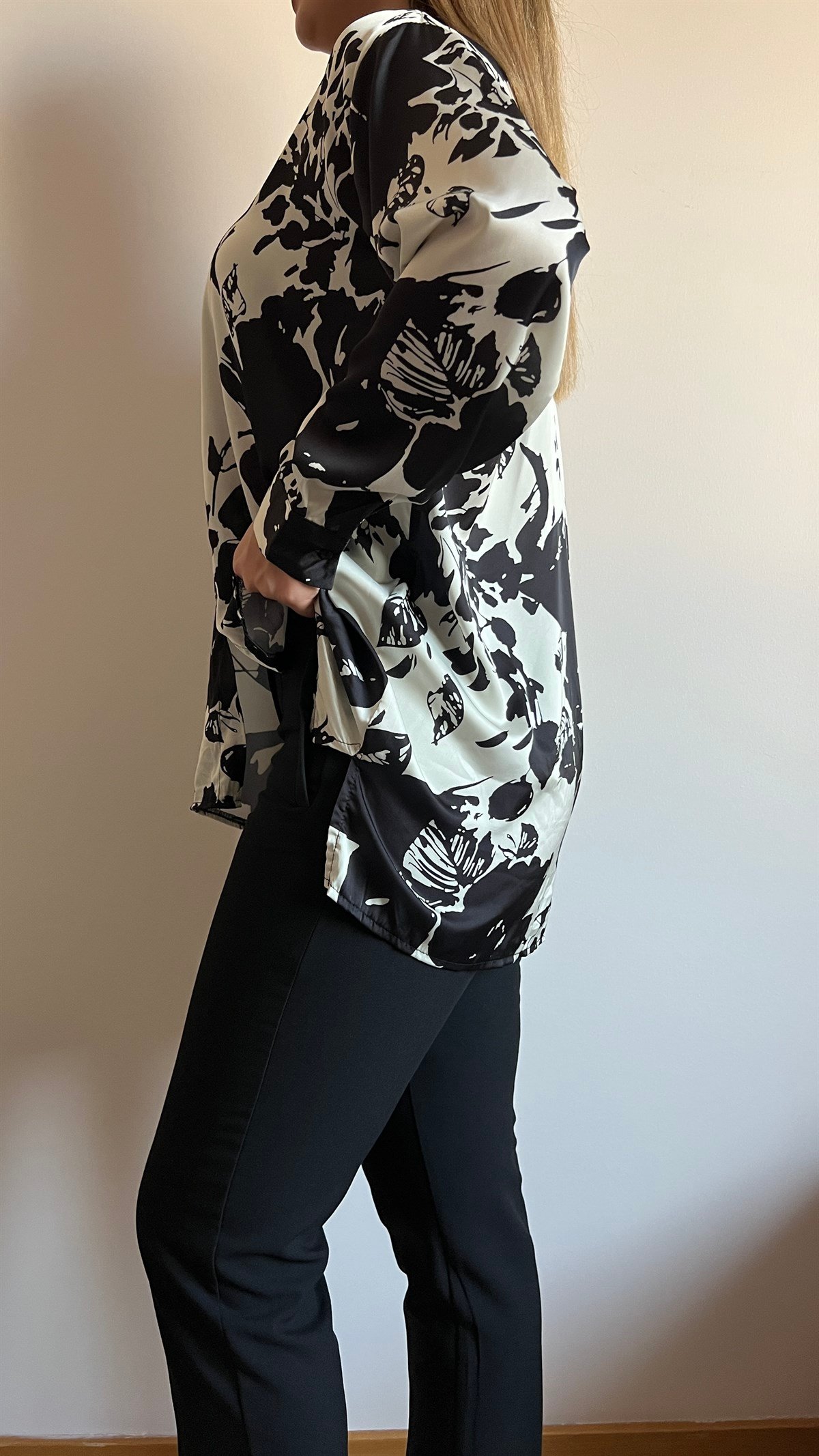 Zara Model Çicek Desenli Gömlek