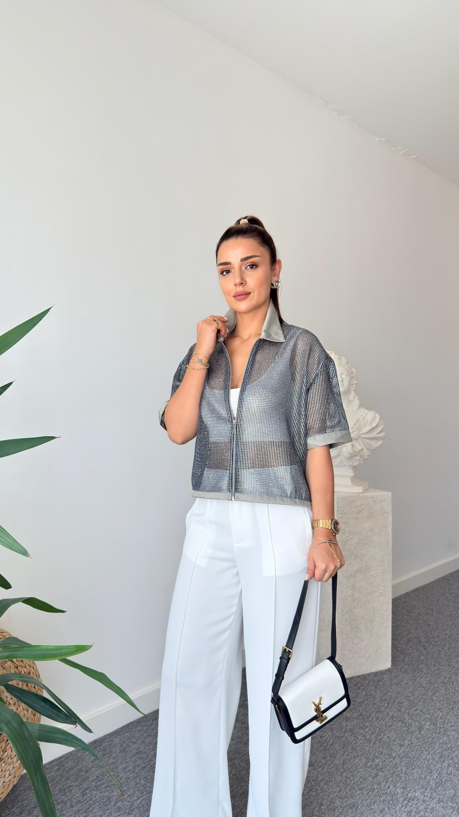 Haki Yakalı Ntwrk Model File Ceket