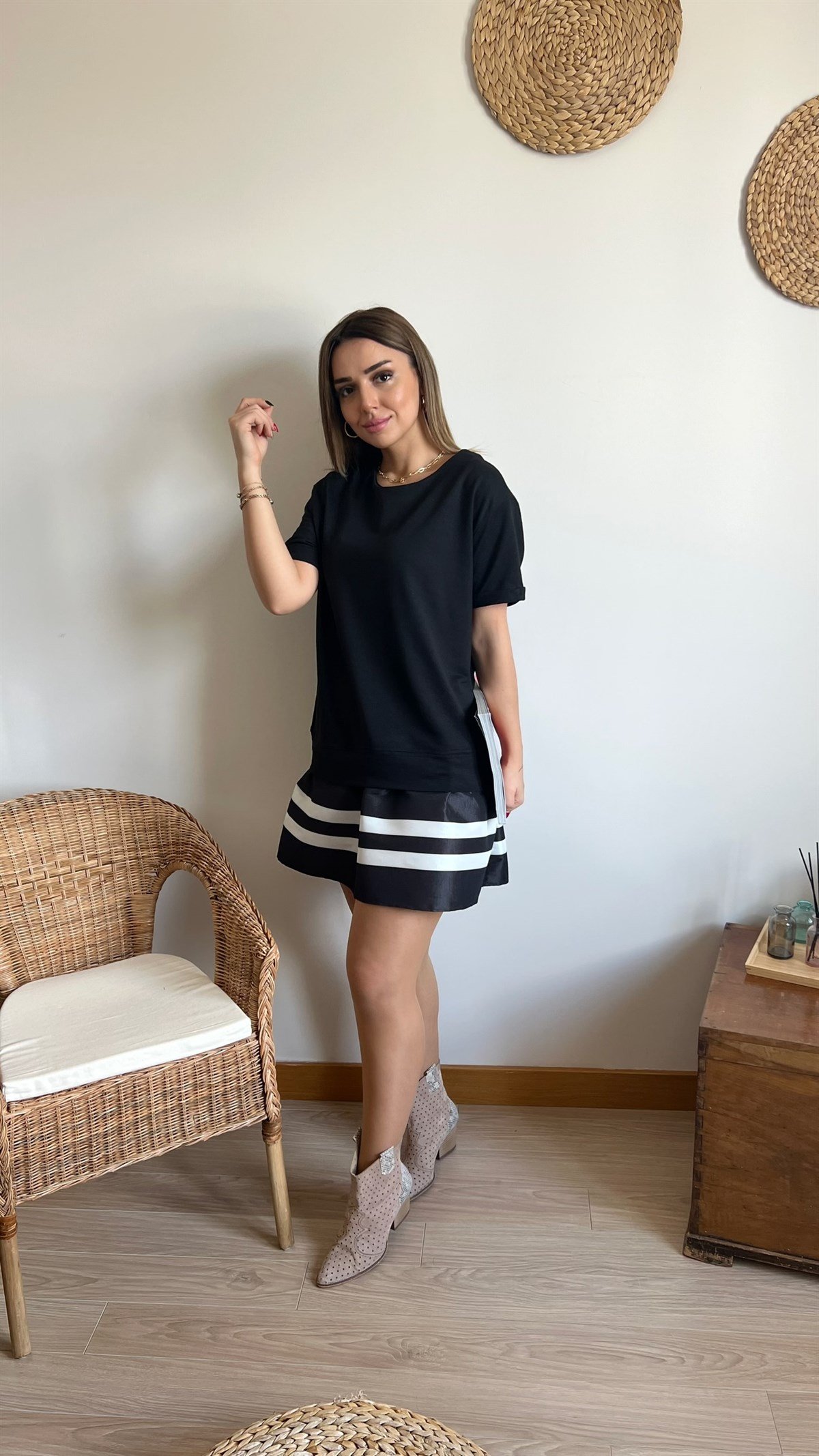 Twist Model Siyah Basic Elbise