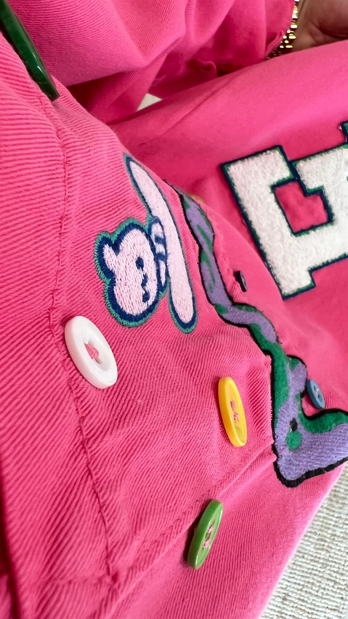 Arma Detaylı Pembe Tasarım Ceket