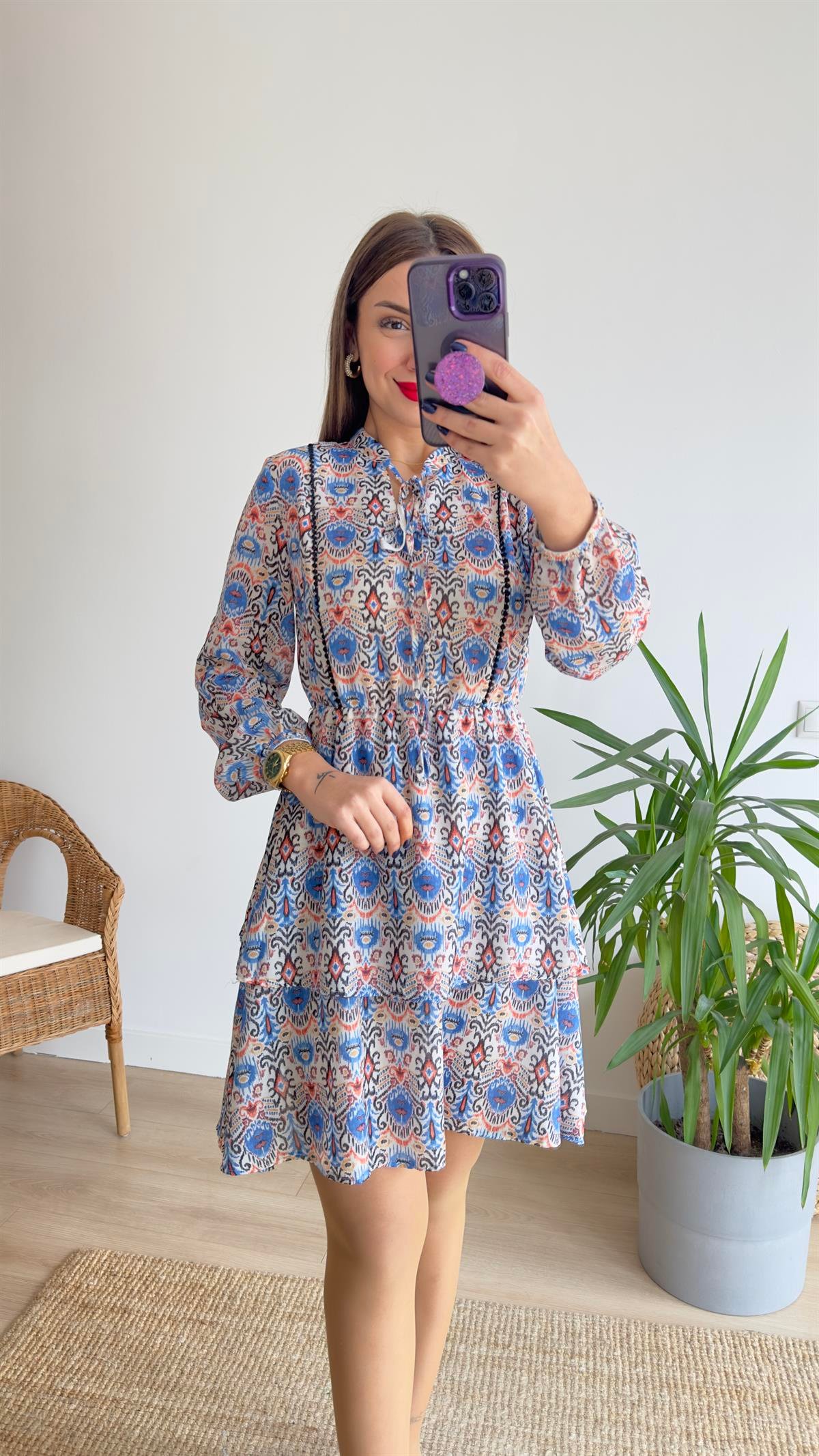 Bella Zra Model Katlı Elbise