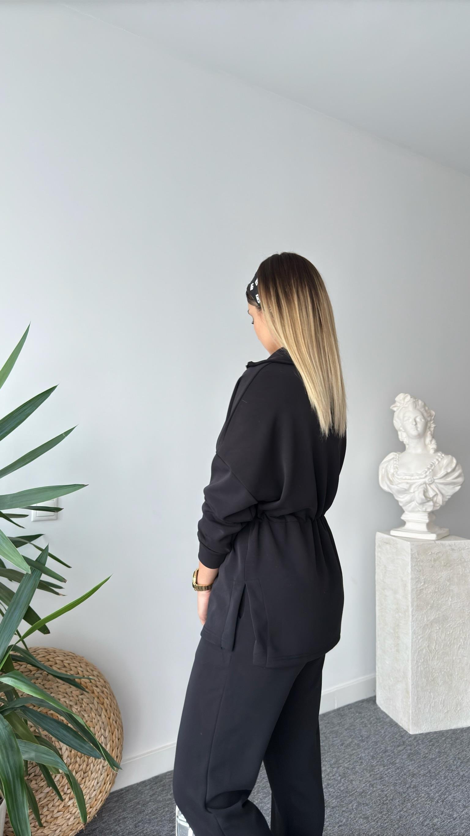 Renan Bel Büzgülü Yarım Fermuar Modal Takım