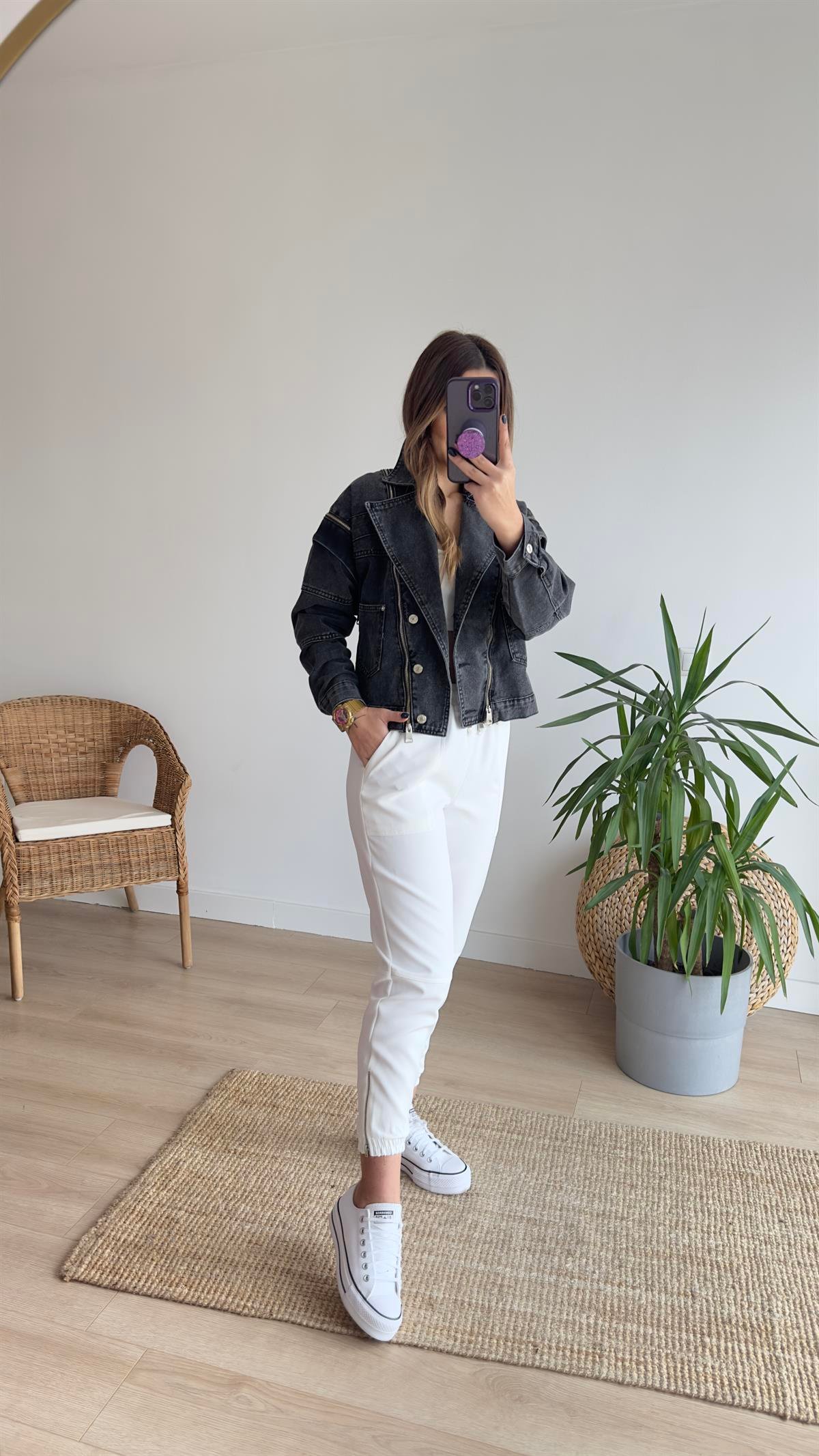 Antrasit Jean Ceket-Yelek