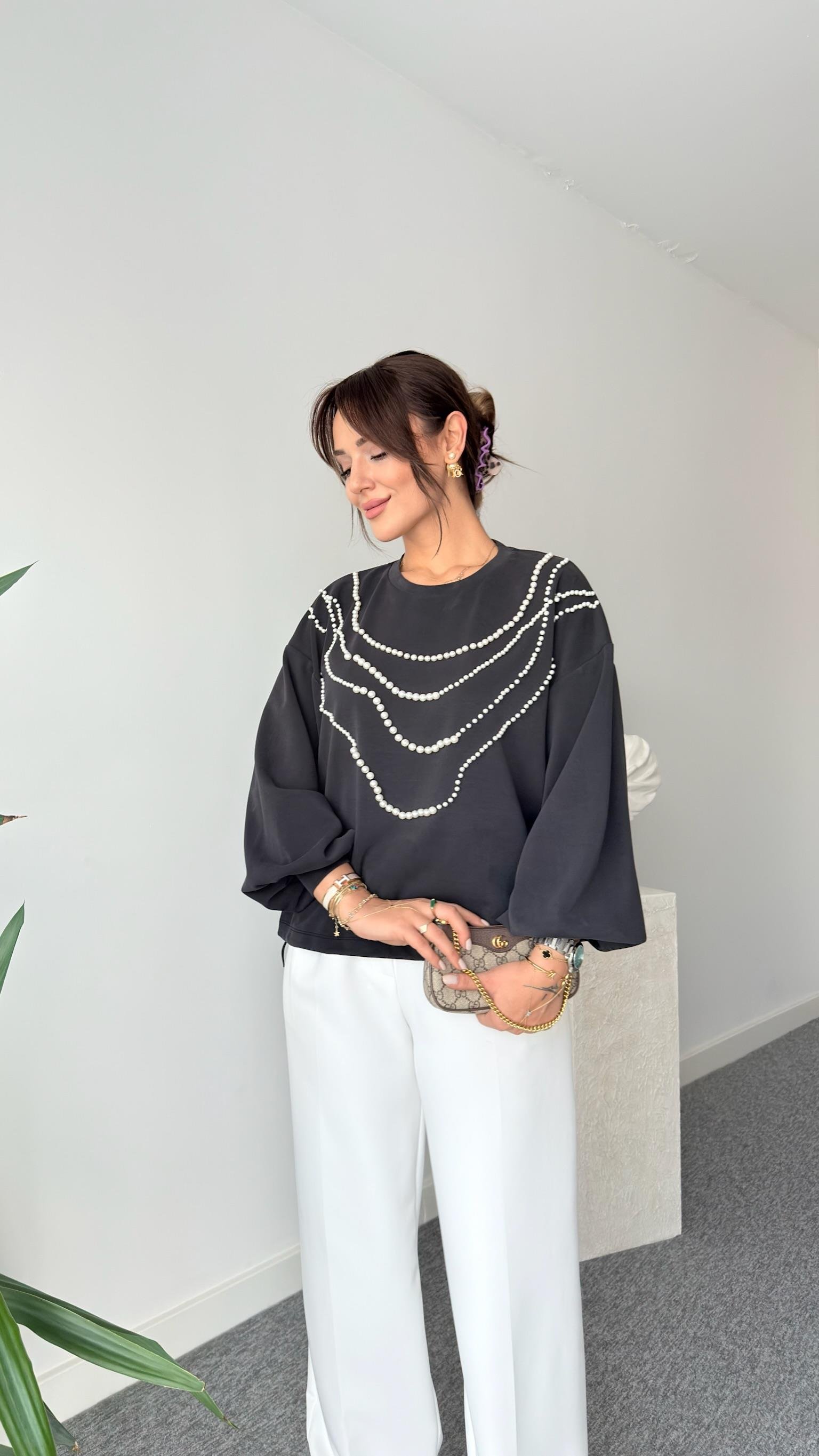 Avery İnci Detaylı Premium Modal Sweat