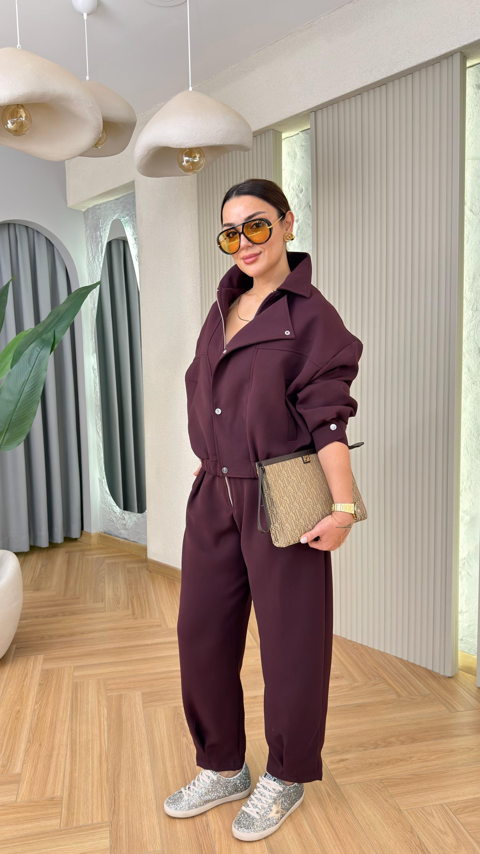 Bordo Lida Premium Astarlı Ceket Pantolon Takım