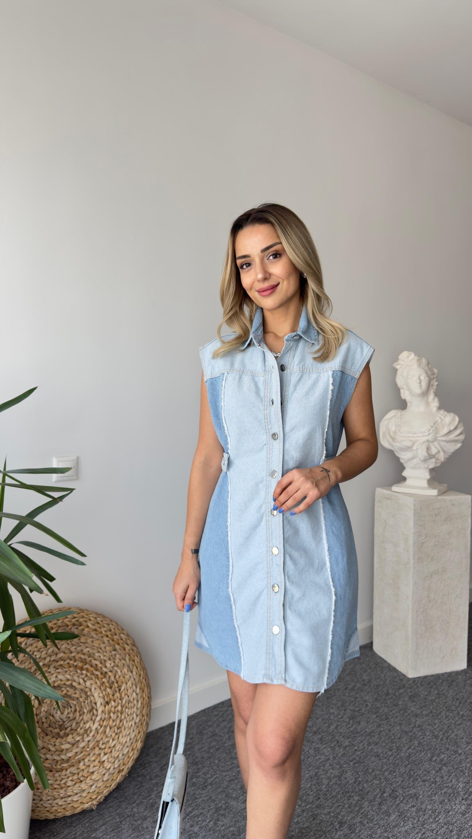 Galia Zra Model Denim Elbise
