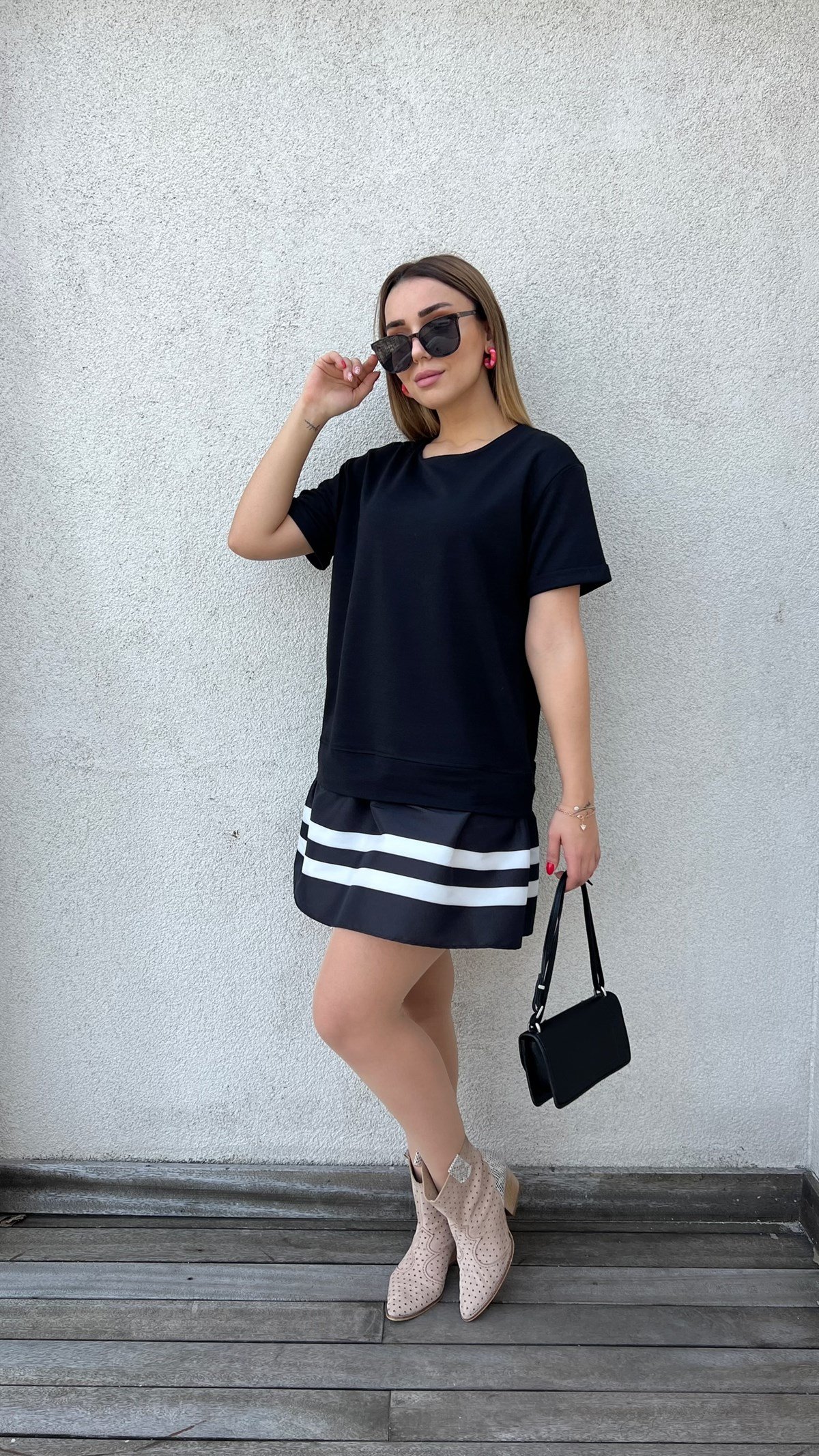 Twist Model Siyah Basic Elbise