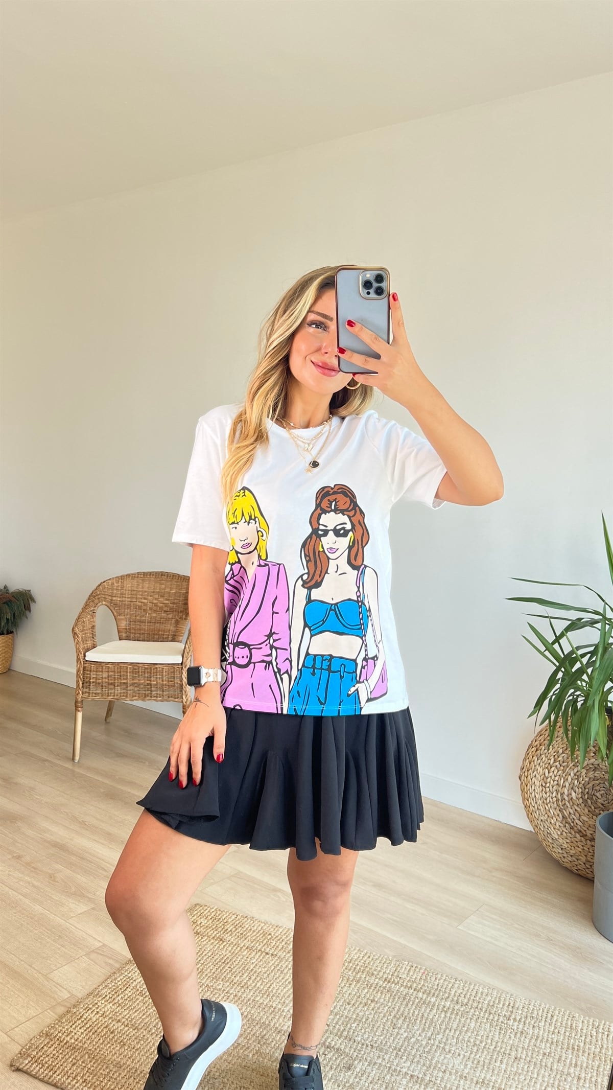 Girls Baskılı Tshirt