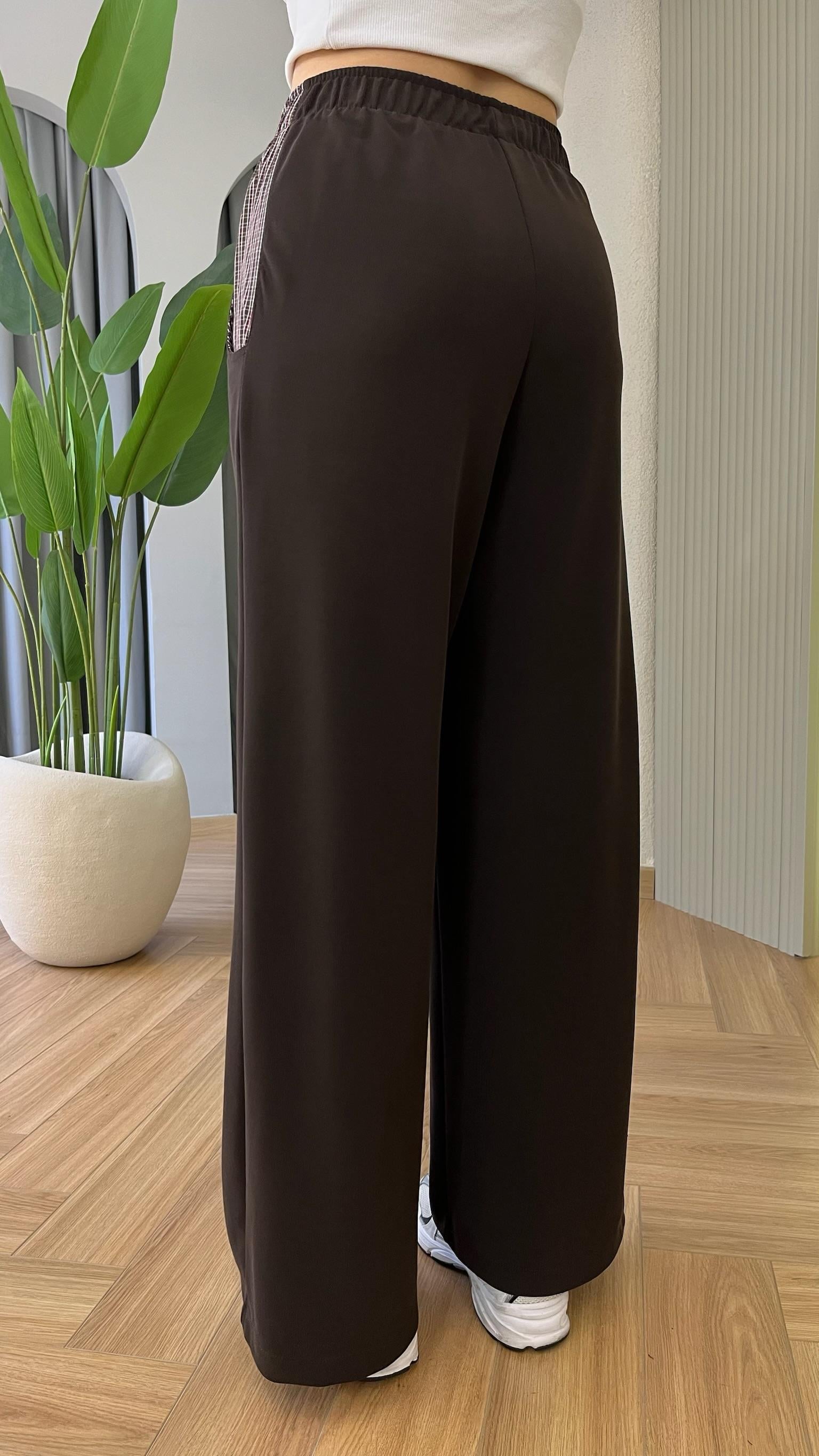 Kahve Slage Premium Gömlek Pantolon Takım