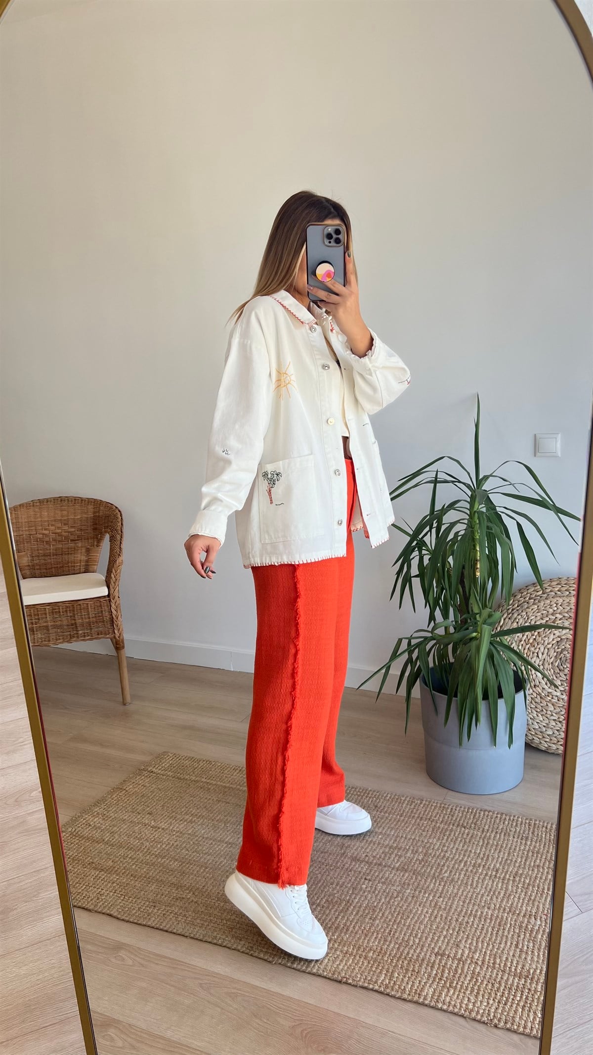 Zara Model Nakış Detaylı Tasarım Ceket