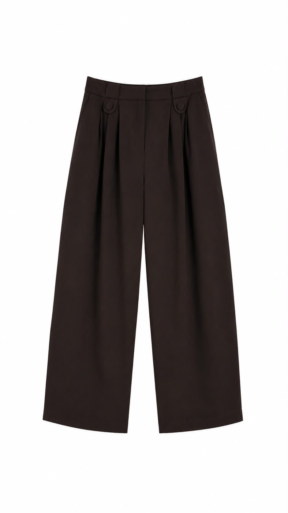 Kahve Melida Pile Detaylı Balon Model Pantolon