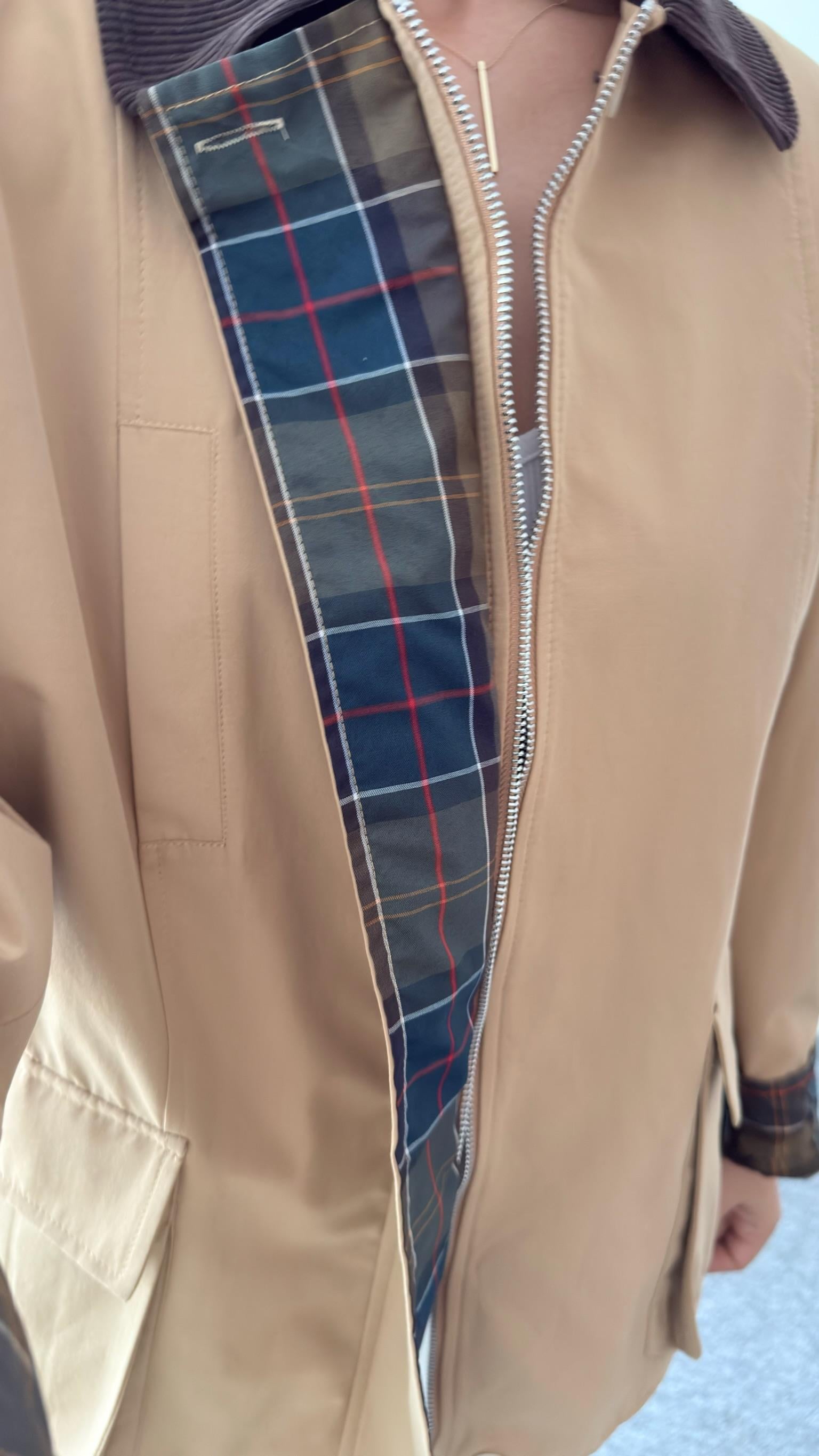 Camel Luba Premium Yaka Kadife Ceket
