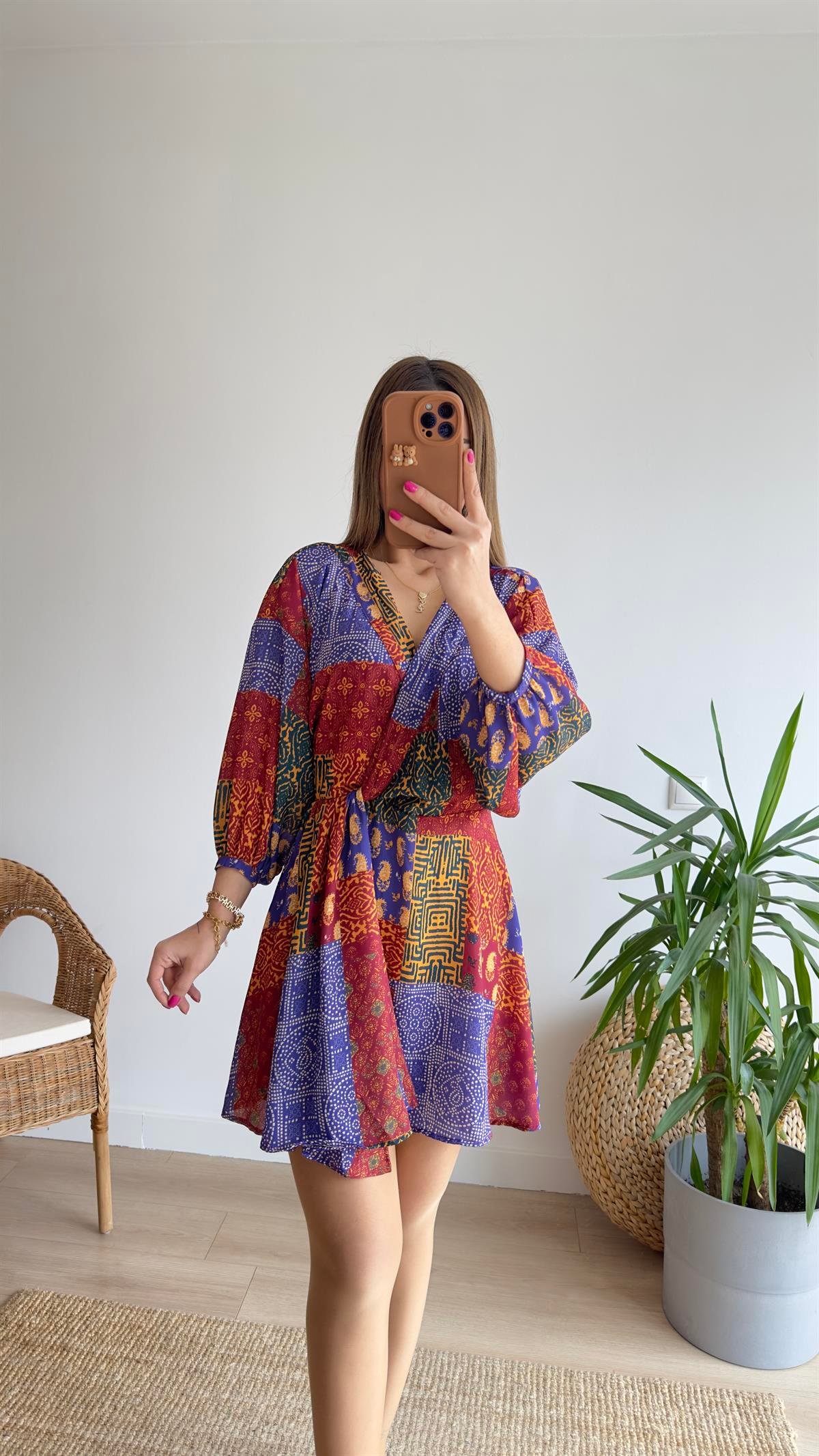 Luce Zra Model Etnik Desen Elbise 