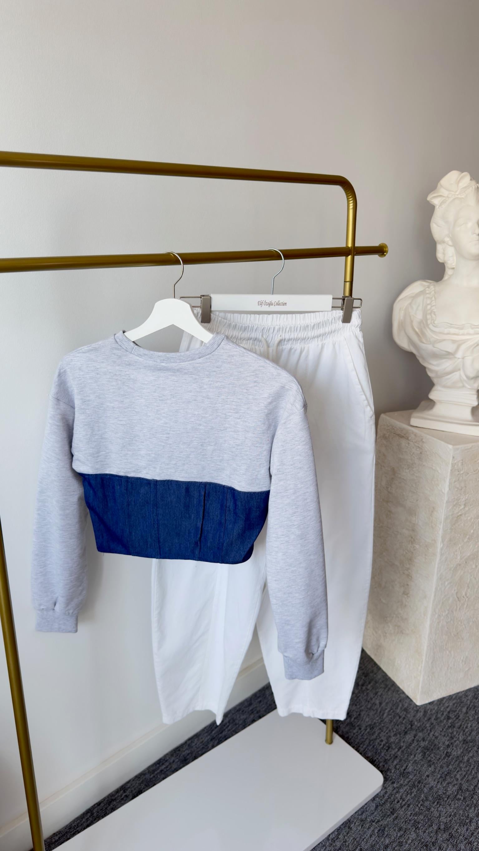 Kot Garnili Gri Sweat