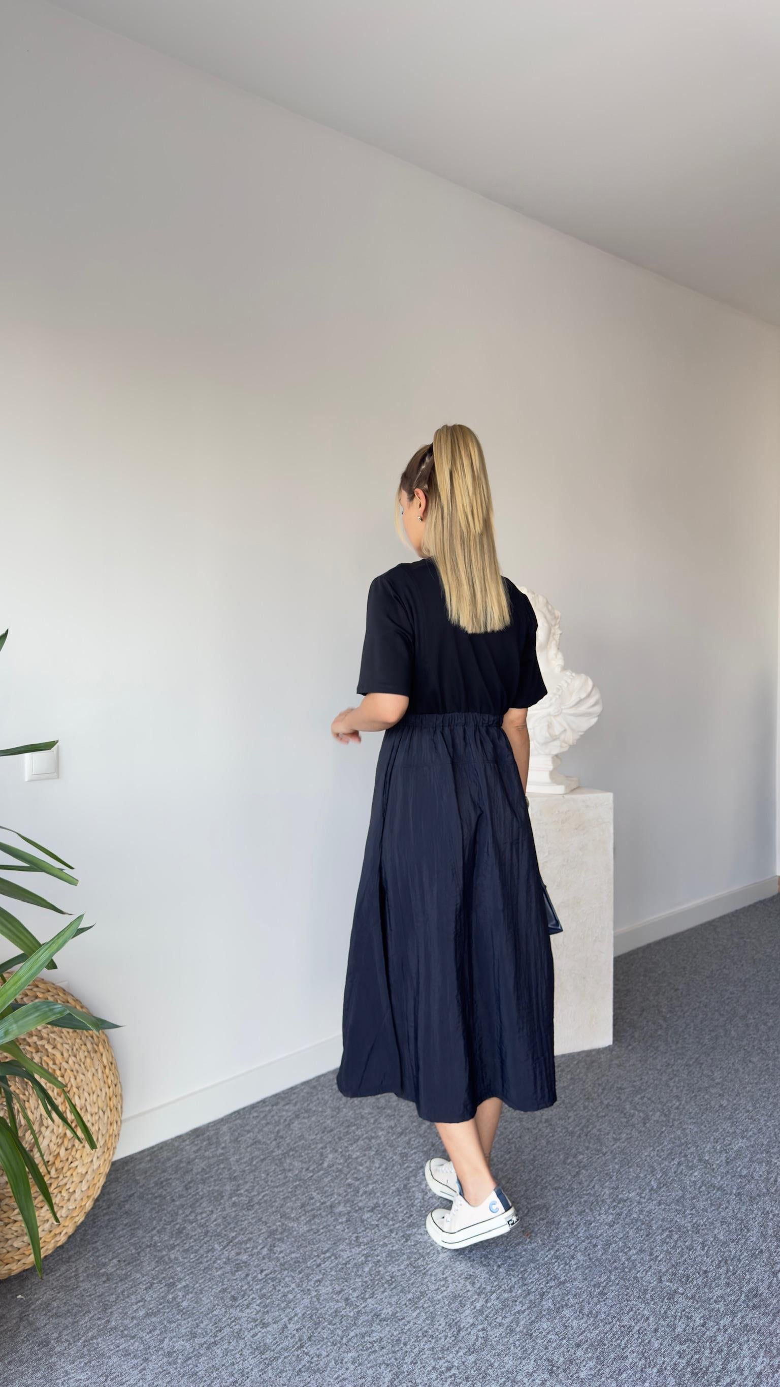 Entra Orj Model Lacivert Elbise 