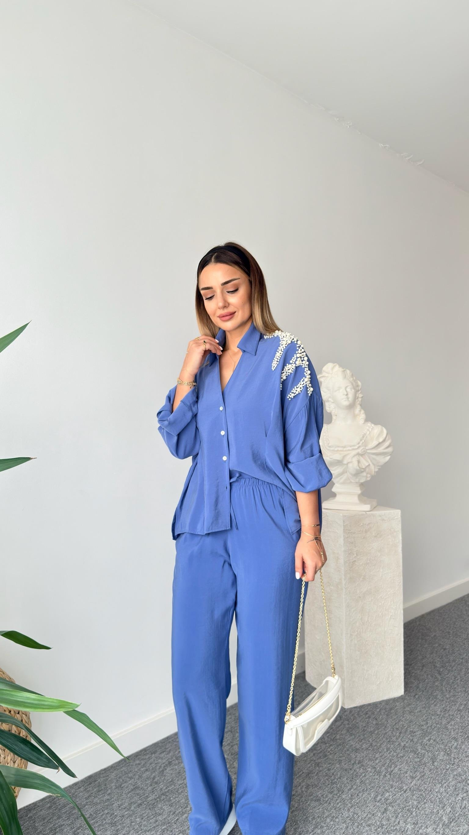 Mavi Ruja İncili Tasarım Takım