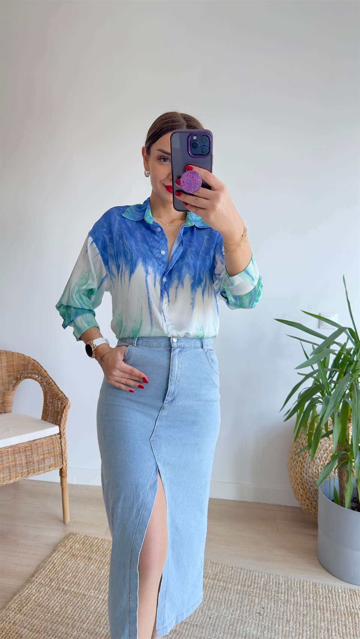 Bold Zra Model Batik Desen Gömlek