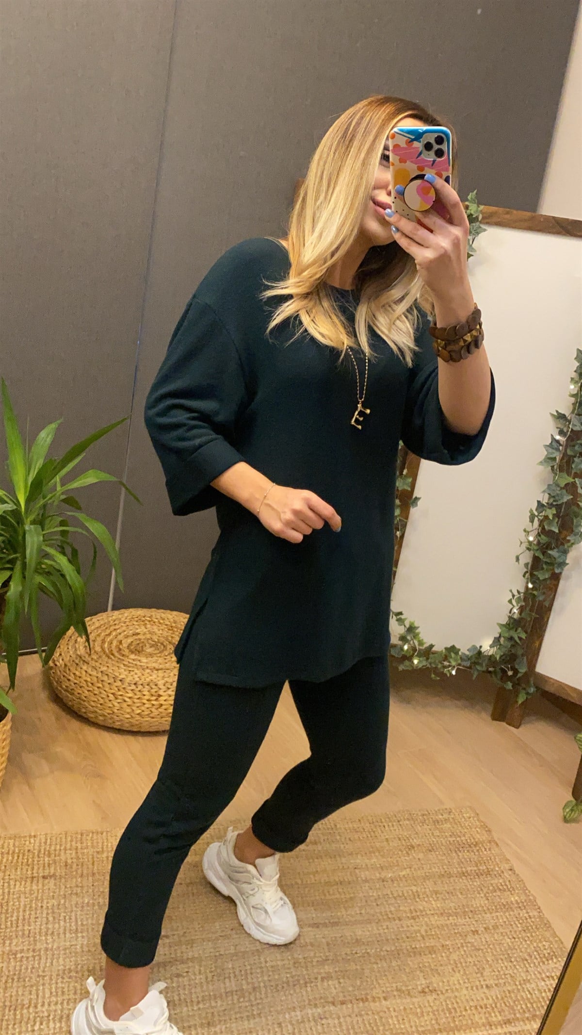 Duble Paça Zümrüt Yeşili Yumoş Takım	