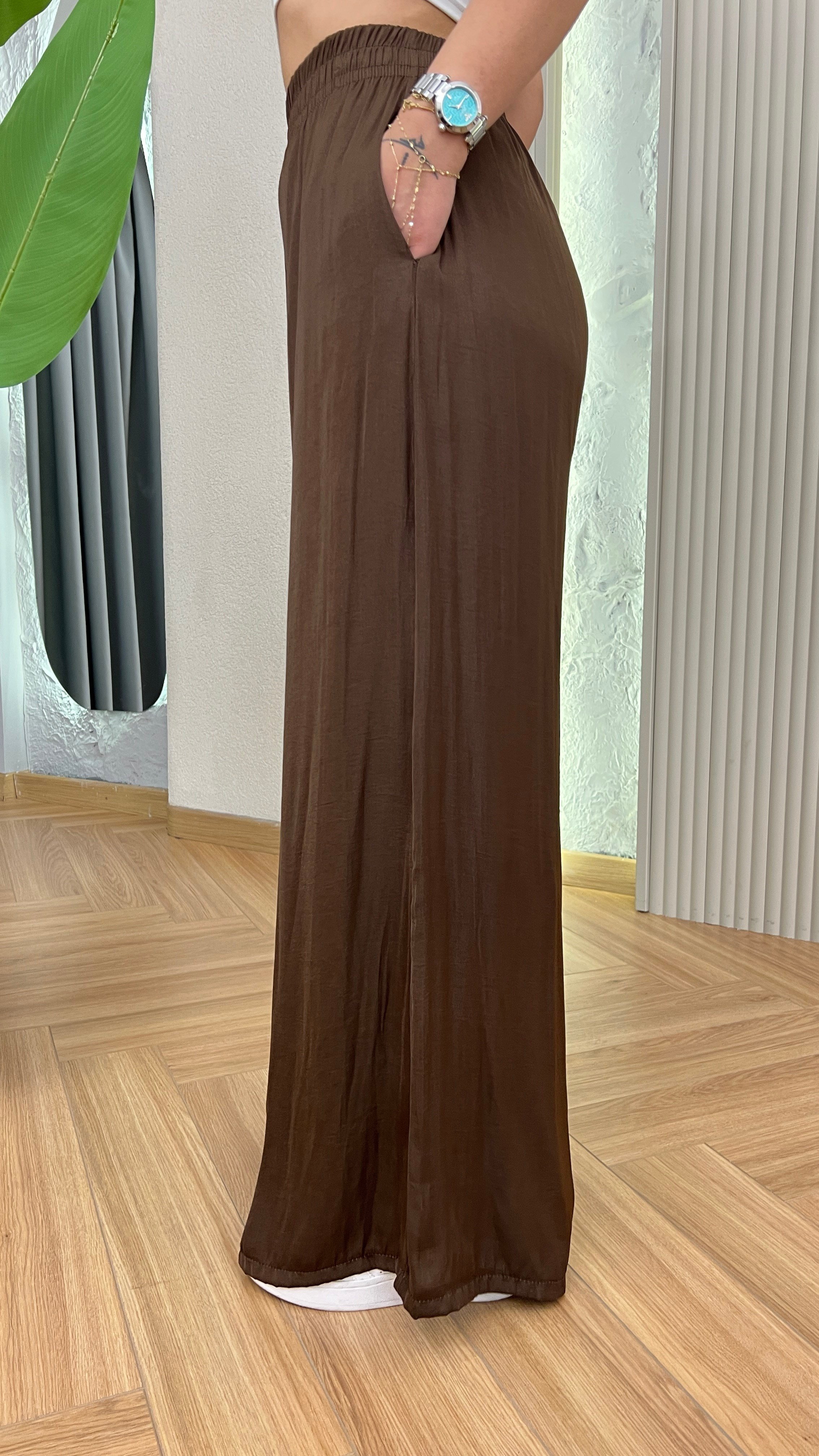 Kahve Zra Model Tiril Pantolon