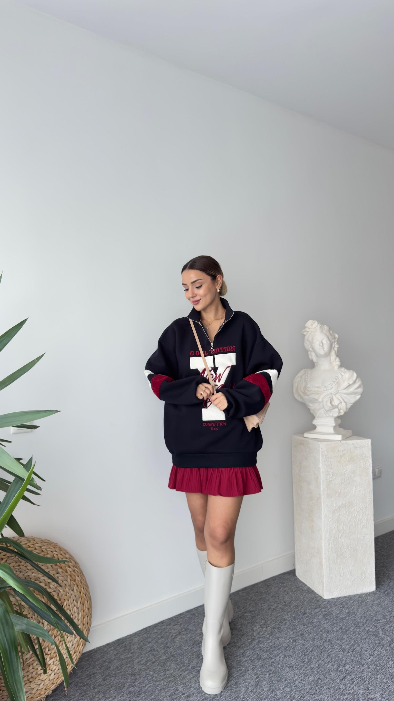 Cool Edıtıon Yarım Fermuarlı Sweatshirt