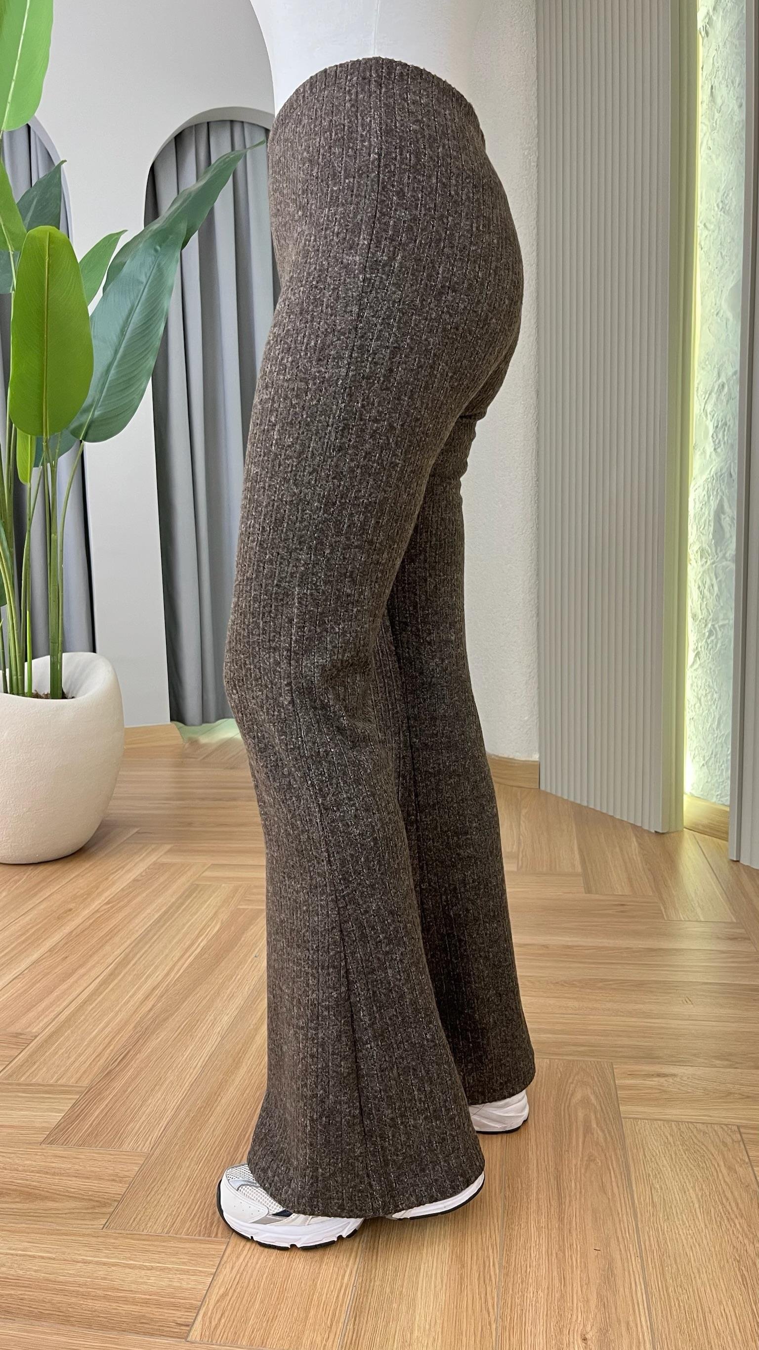 Remoly Kahve Yeşil Gömlek Triko Takım