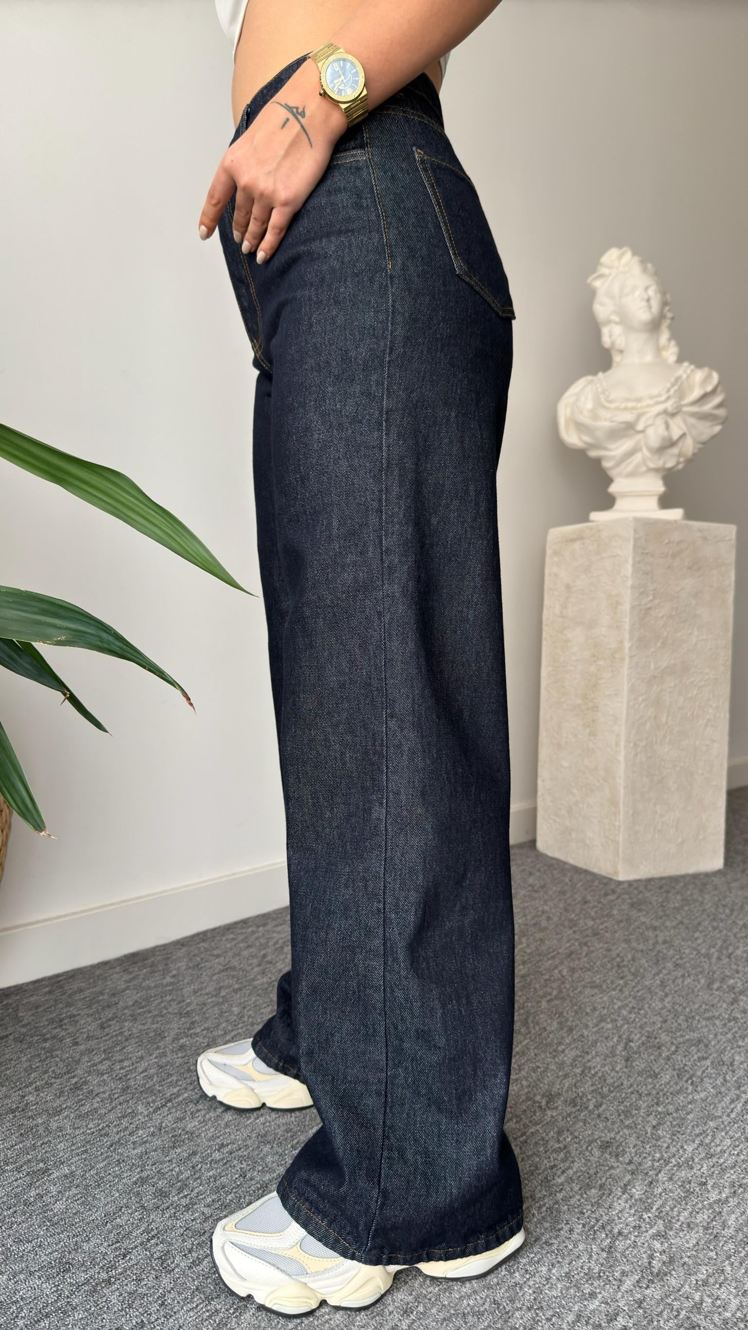Gradi Belden Bağlamalı Denim Takım
