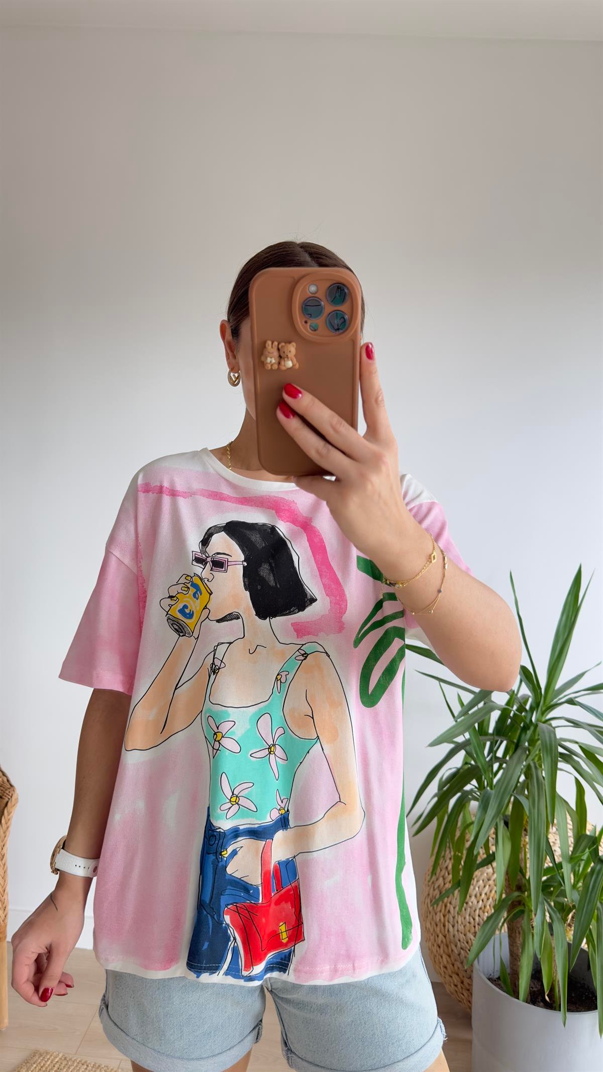 Dora Kız Baskılı Renkli Tshirt