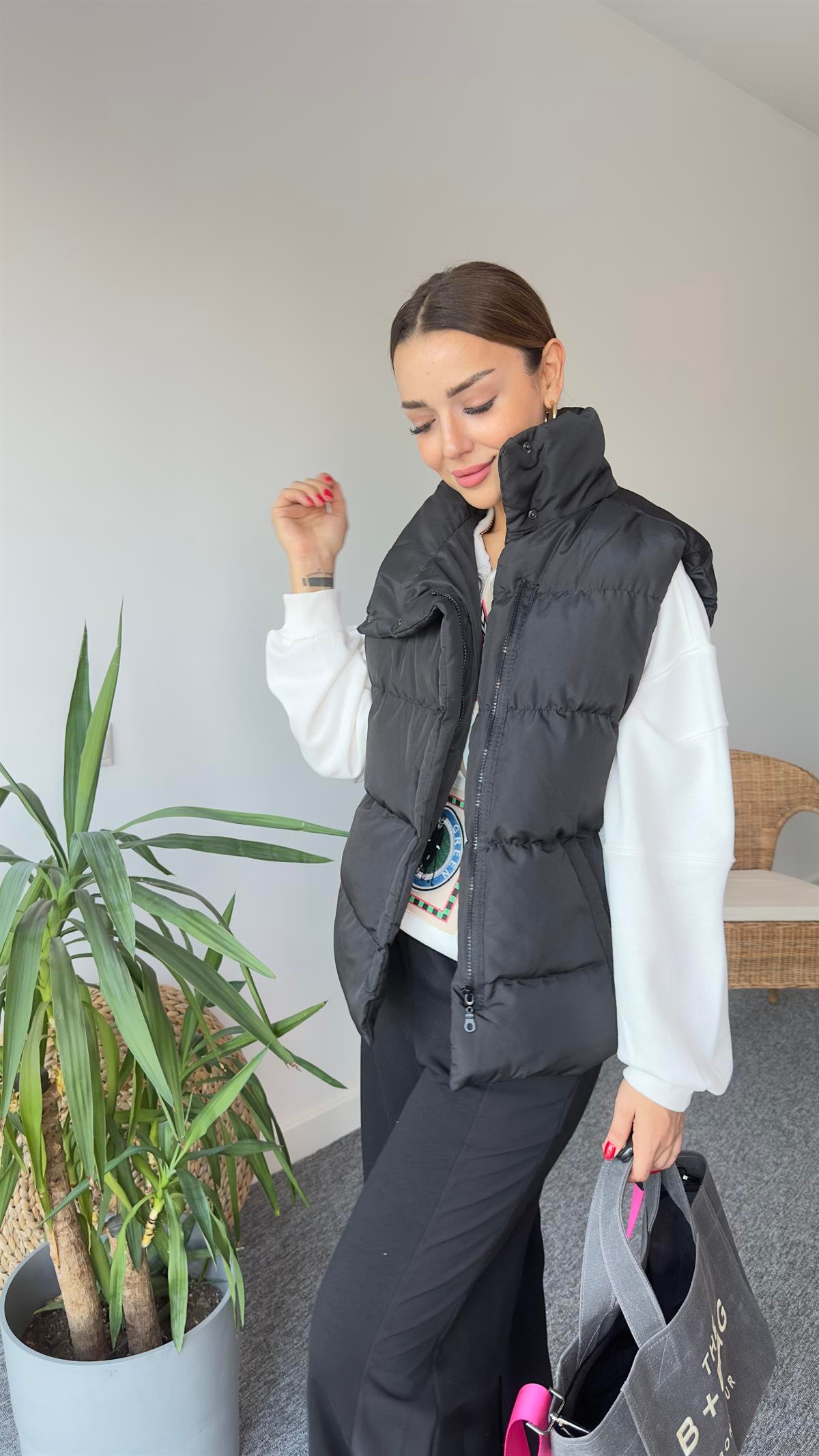 Bans Siyah Şİşme Yelek