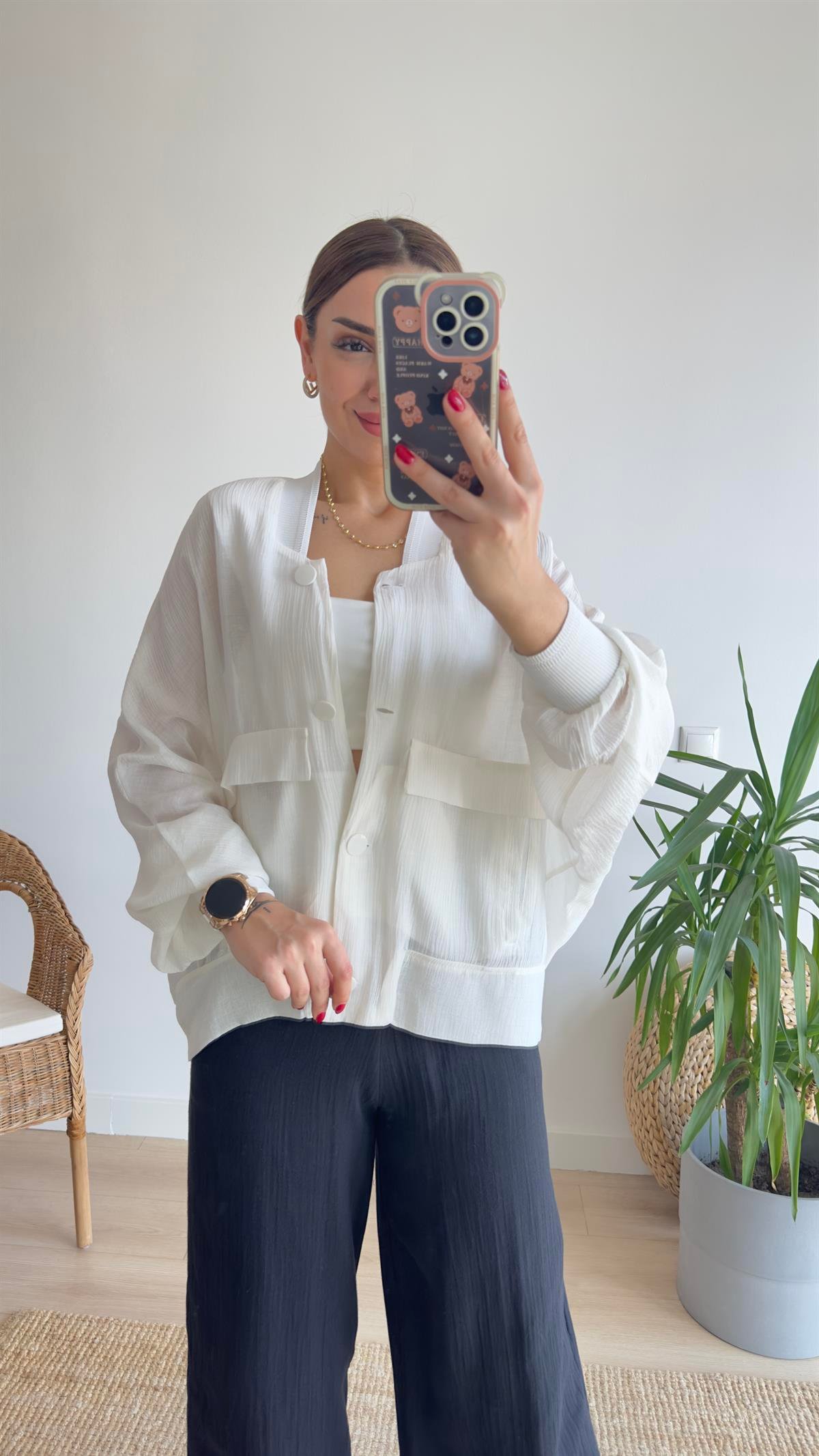 Miray Marka Model Beyaz Ceket