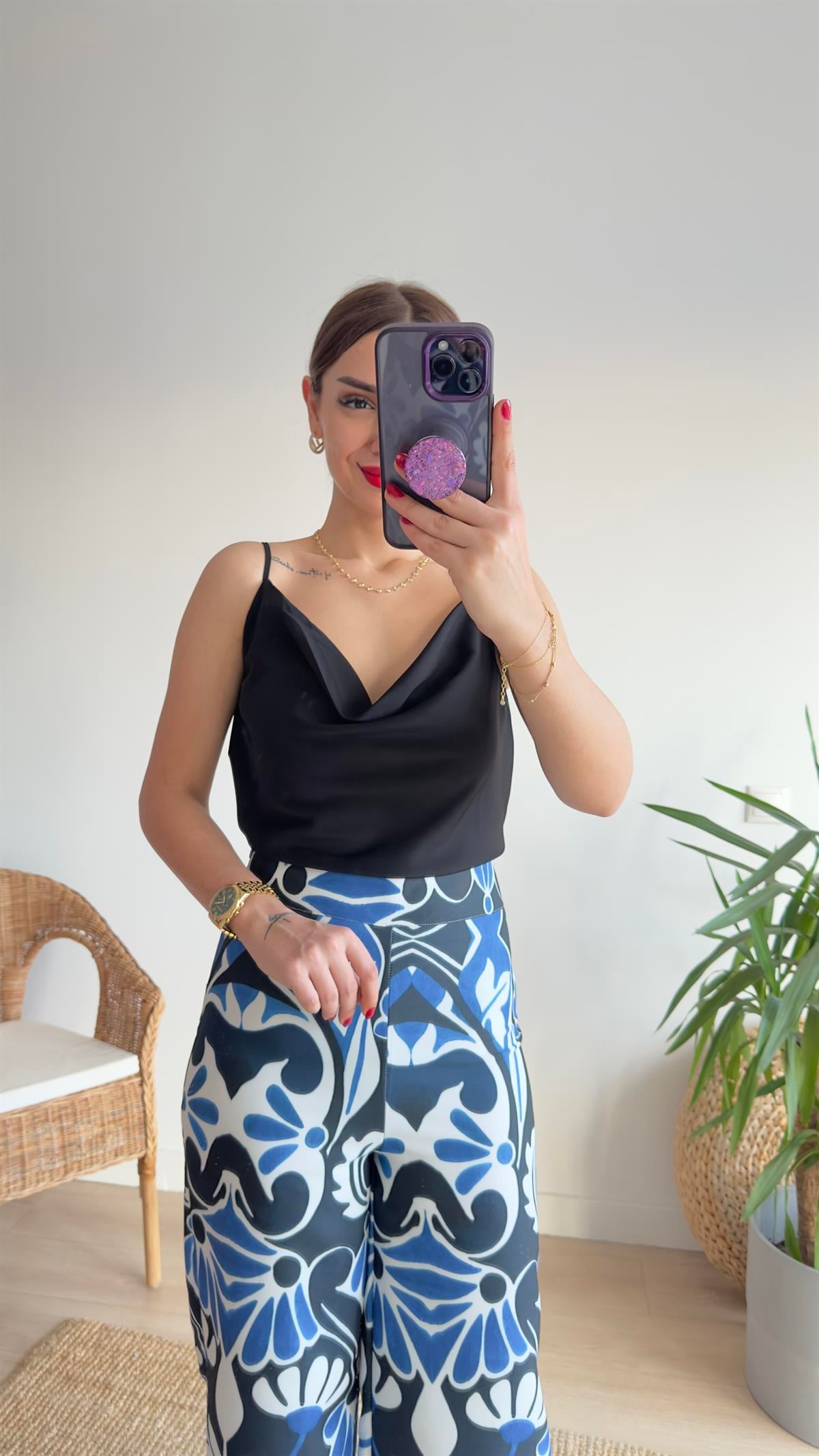 Clara Askılı Siyah Atlet