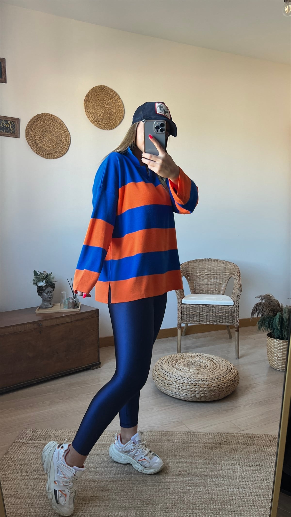 Polo Yaka Çizgili Triko