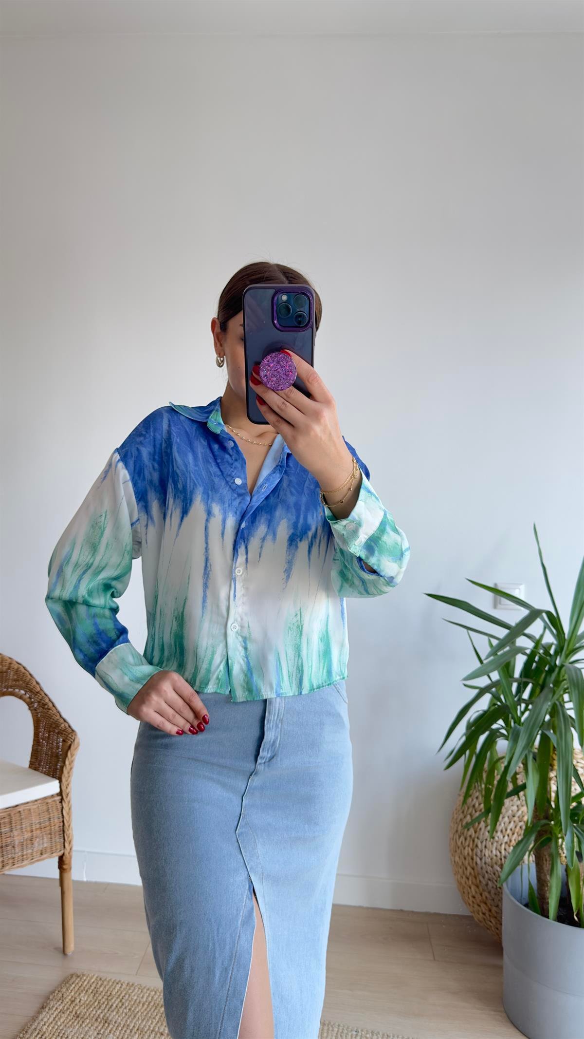 Bold Zra Model Batik Desen Gömlek