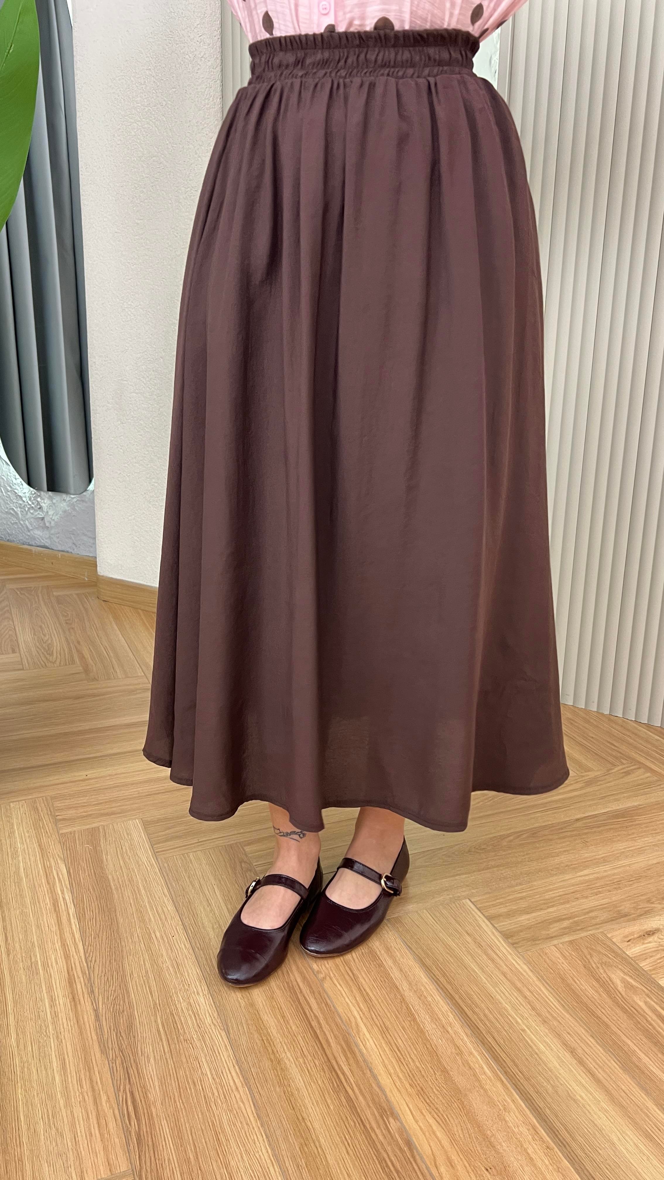 Kahve Merila Cepli Tensel Etek