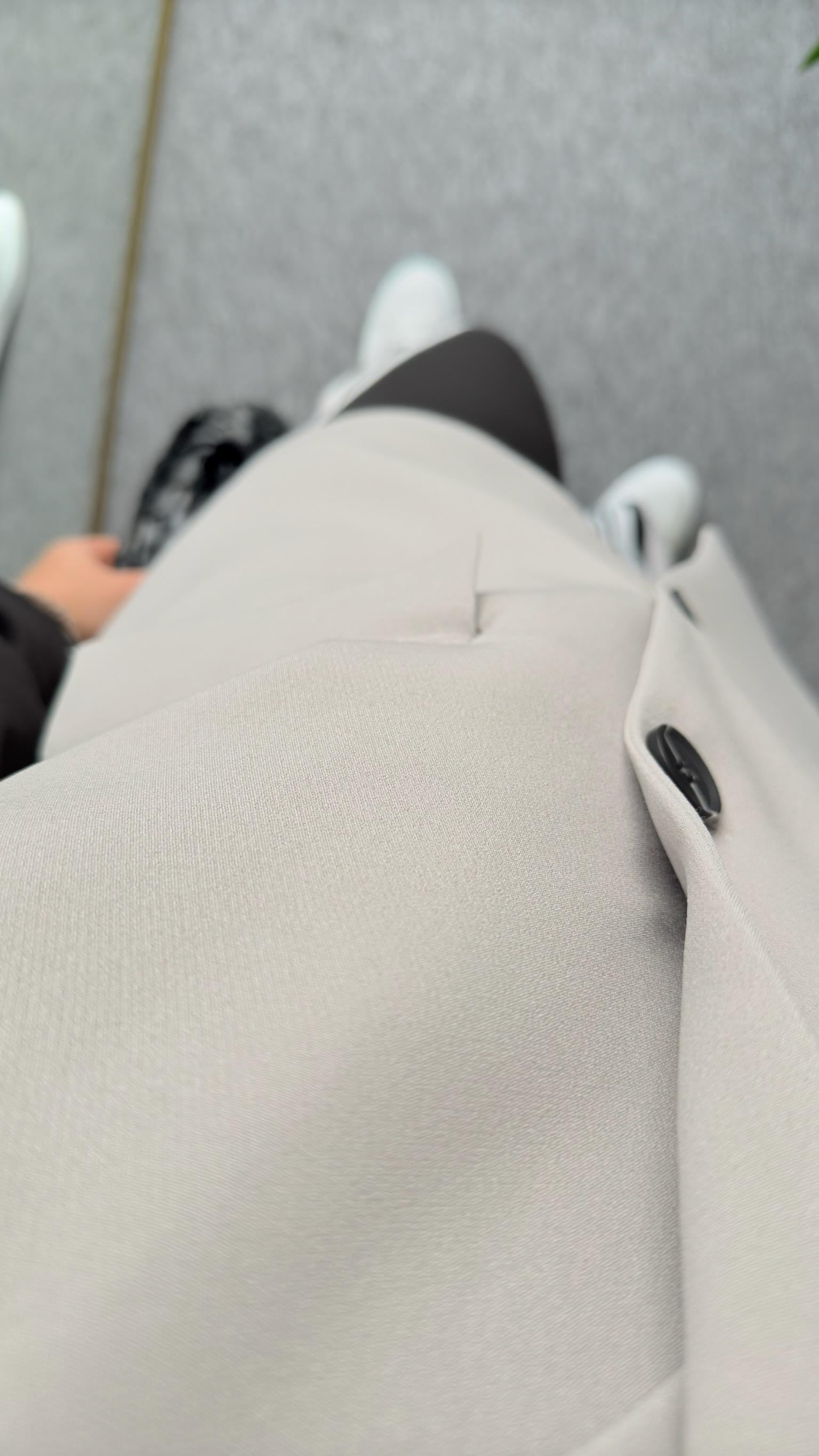 Şeritli Pantolon Blazer Ceket Takım