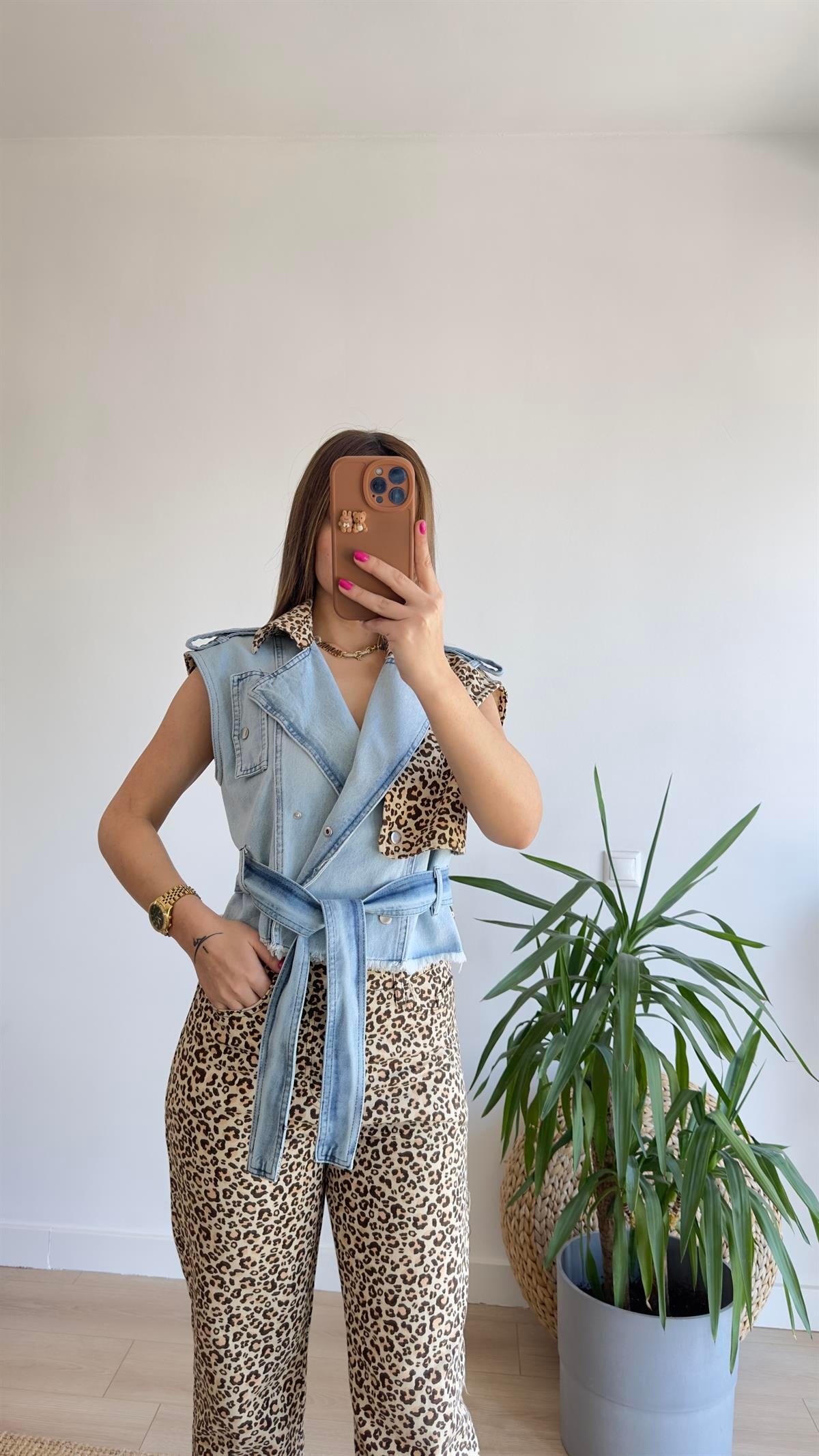 Marka Model Leopar Detay Kot Yelek