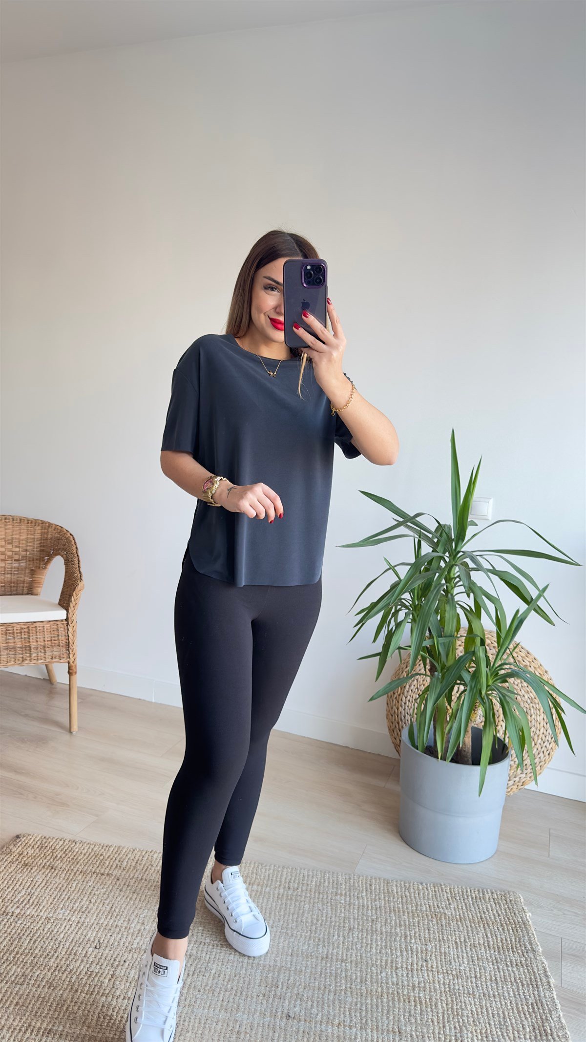 Dikişsiz Modal Kumaş Tshirt