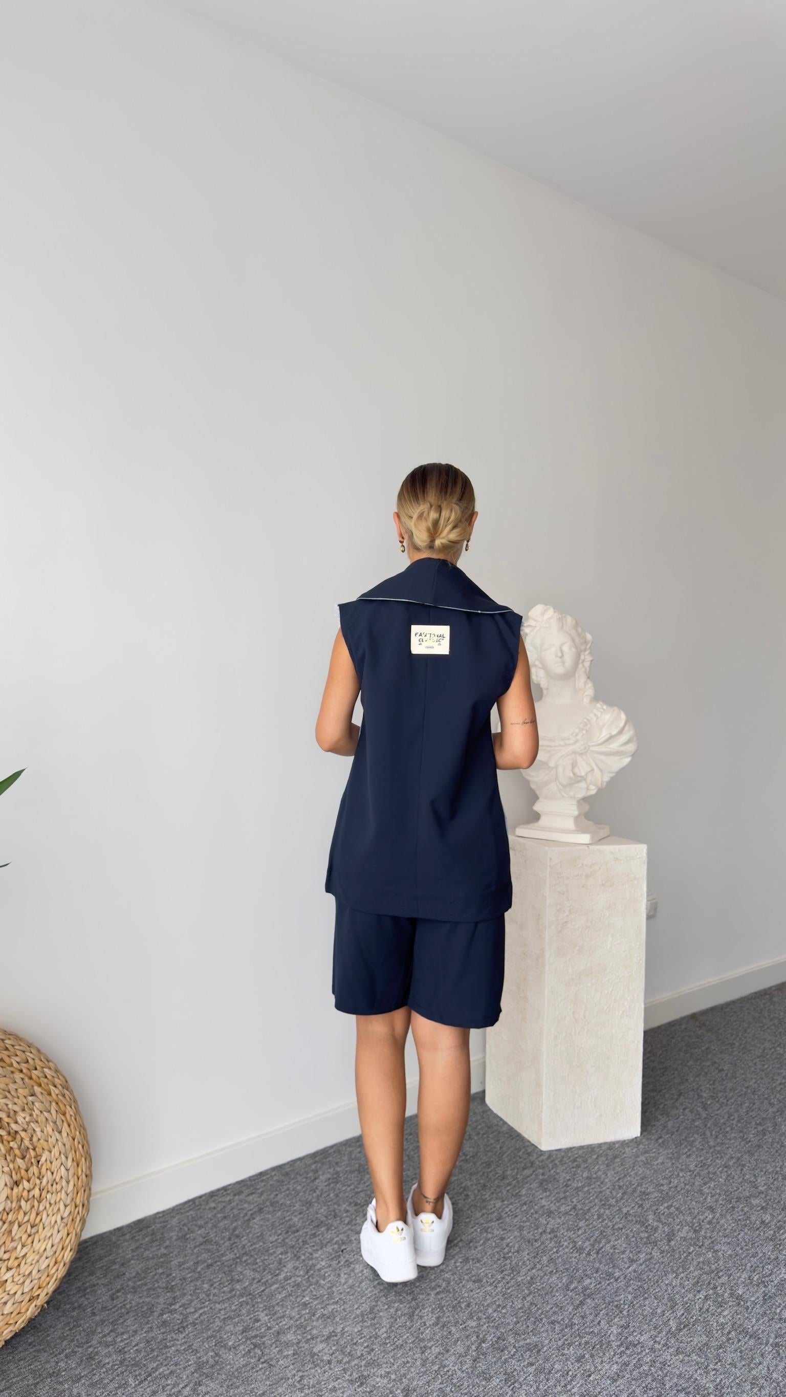 Tinel Kot Garnili Yelekli Takım