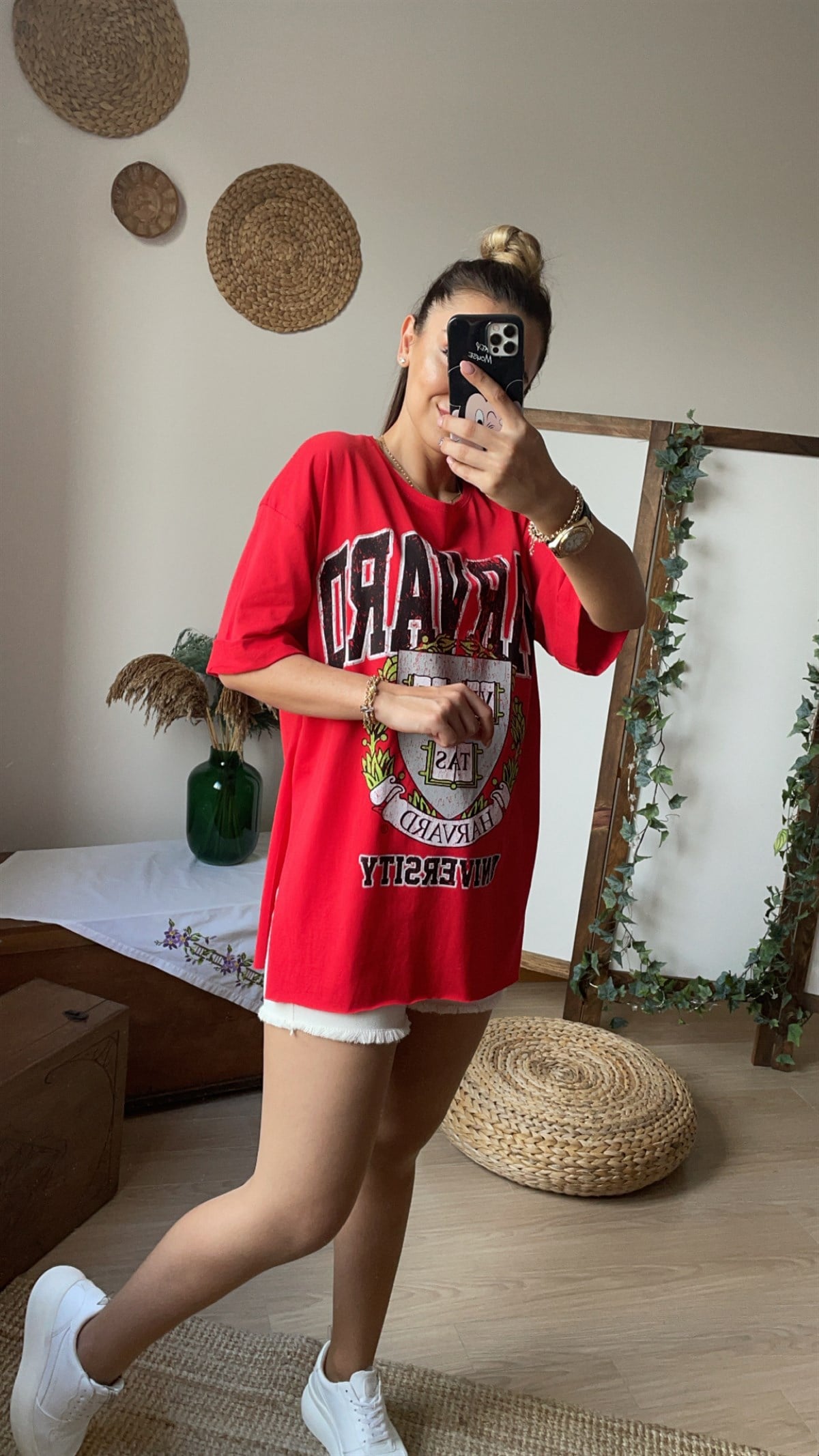 Kırmızı Harvard Tshirt
