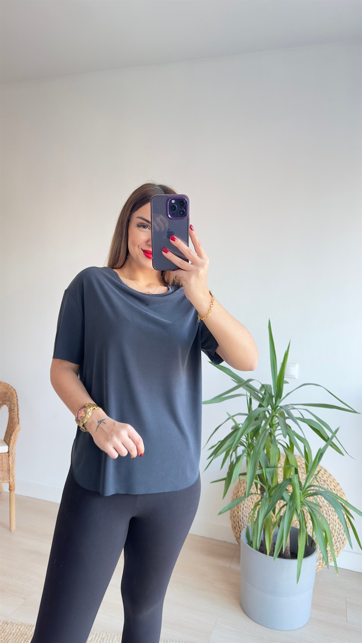 Dikişsiz Modal Kumaş Tshirt