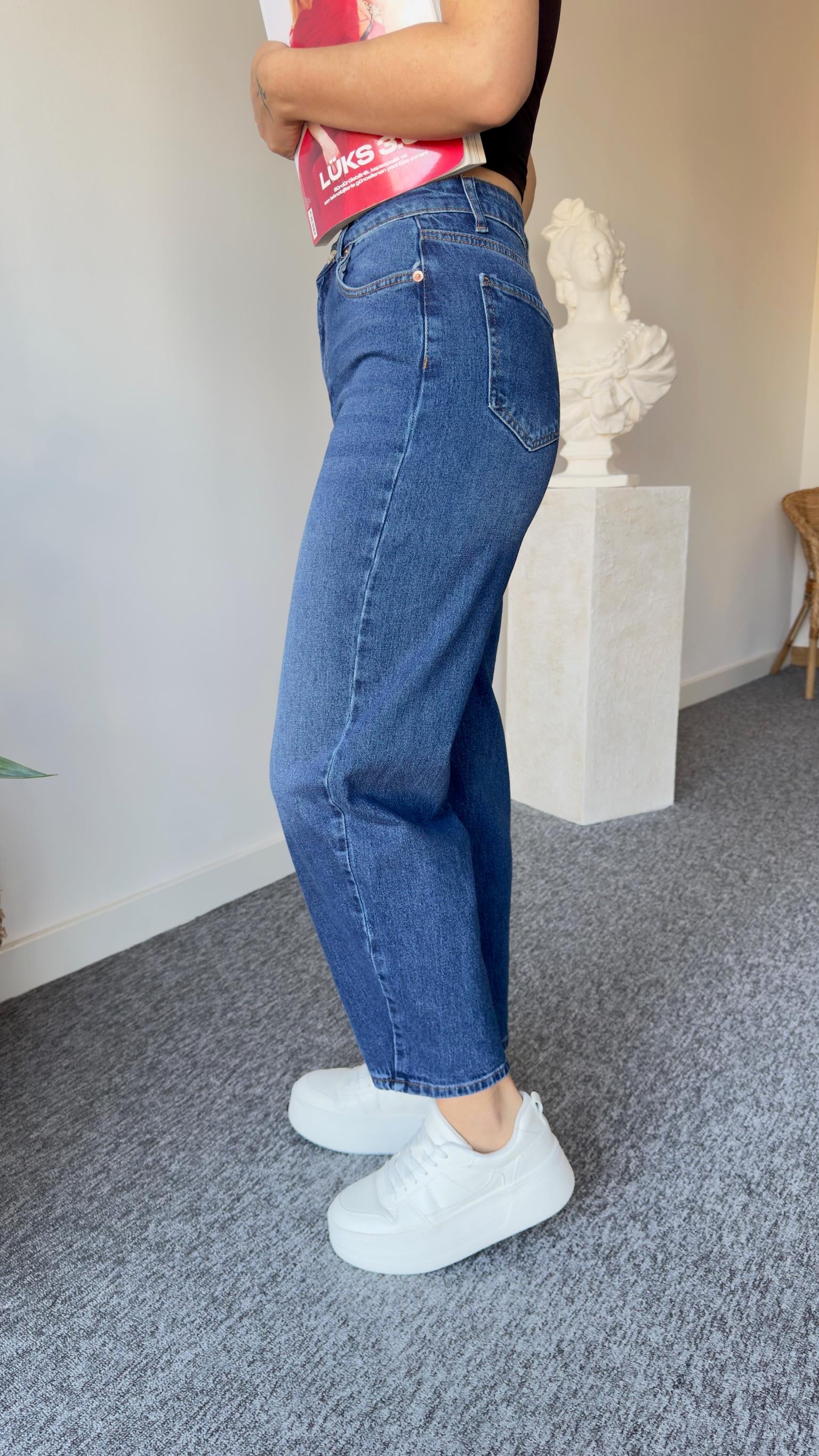 Orj Marka Lacivert Balon Jean