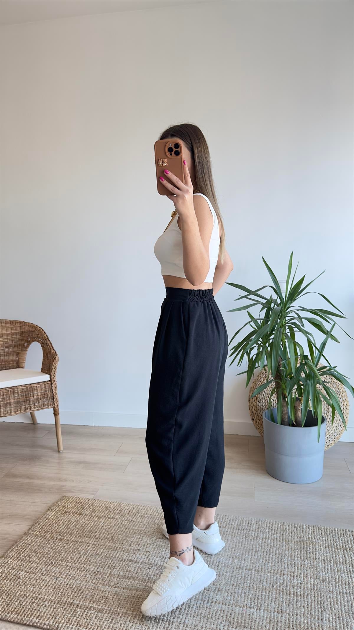 Pileli Şalvar Model Pantolon