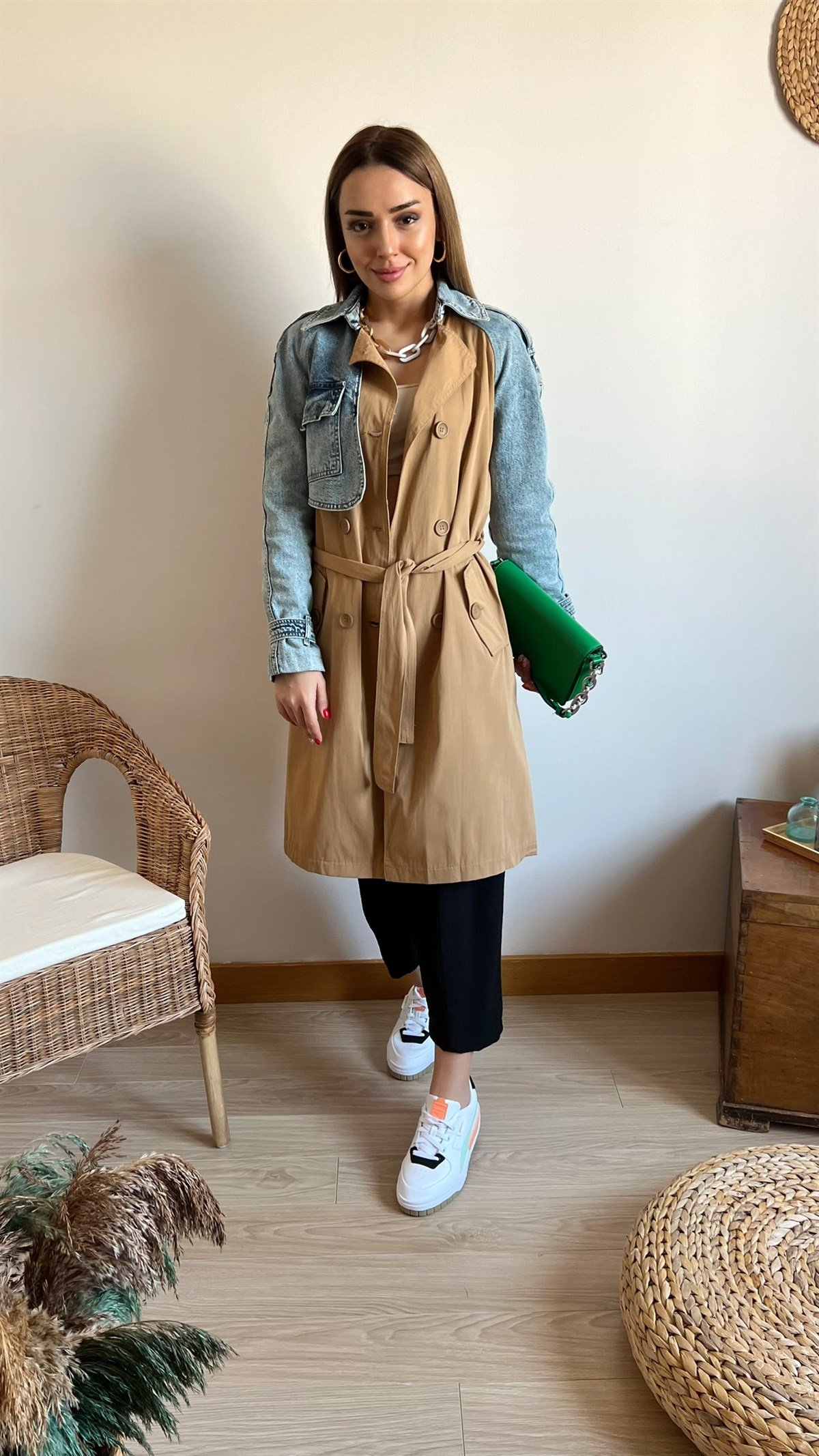 Kot Detaylı Tasarım Trench