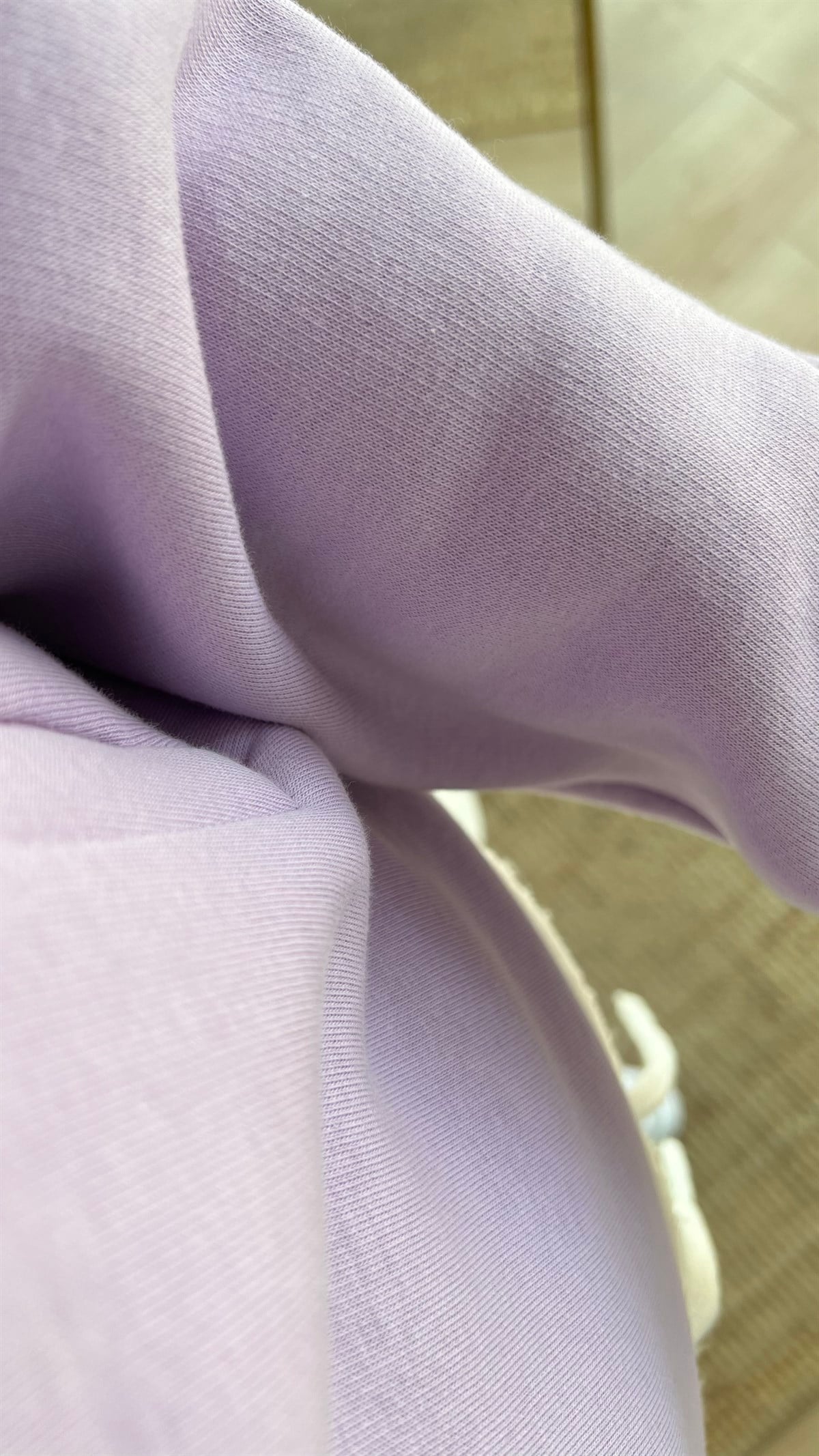 Kol Pencere Detaylı Şardonlu Lila Sweat