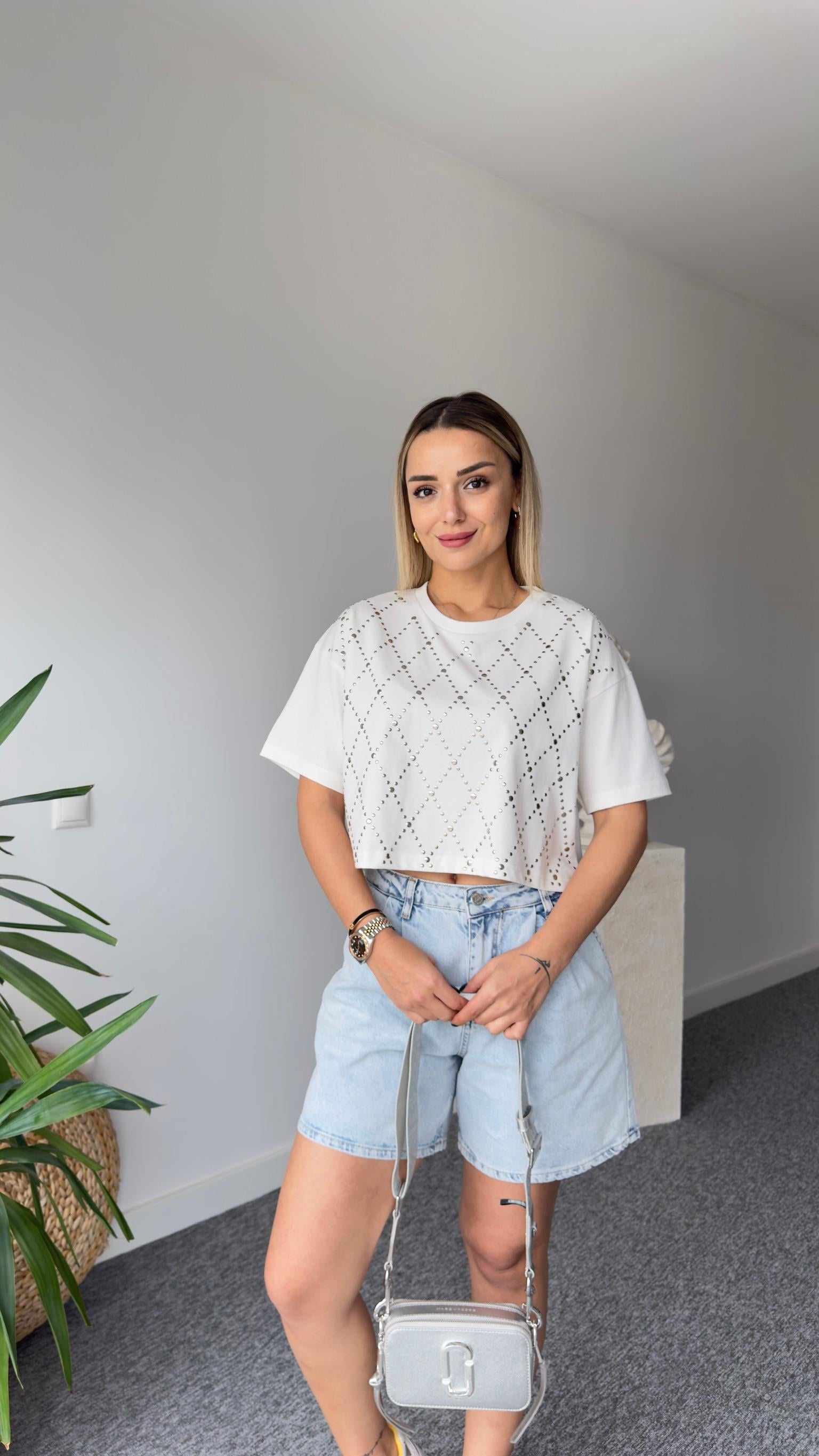 Perche Zımba Detaylı Tshirt
